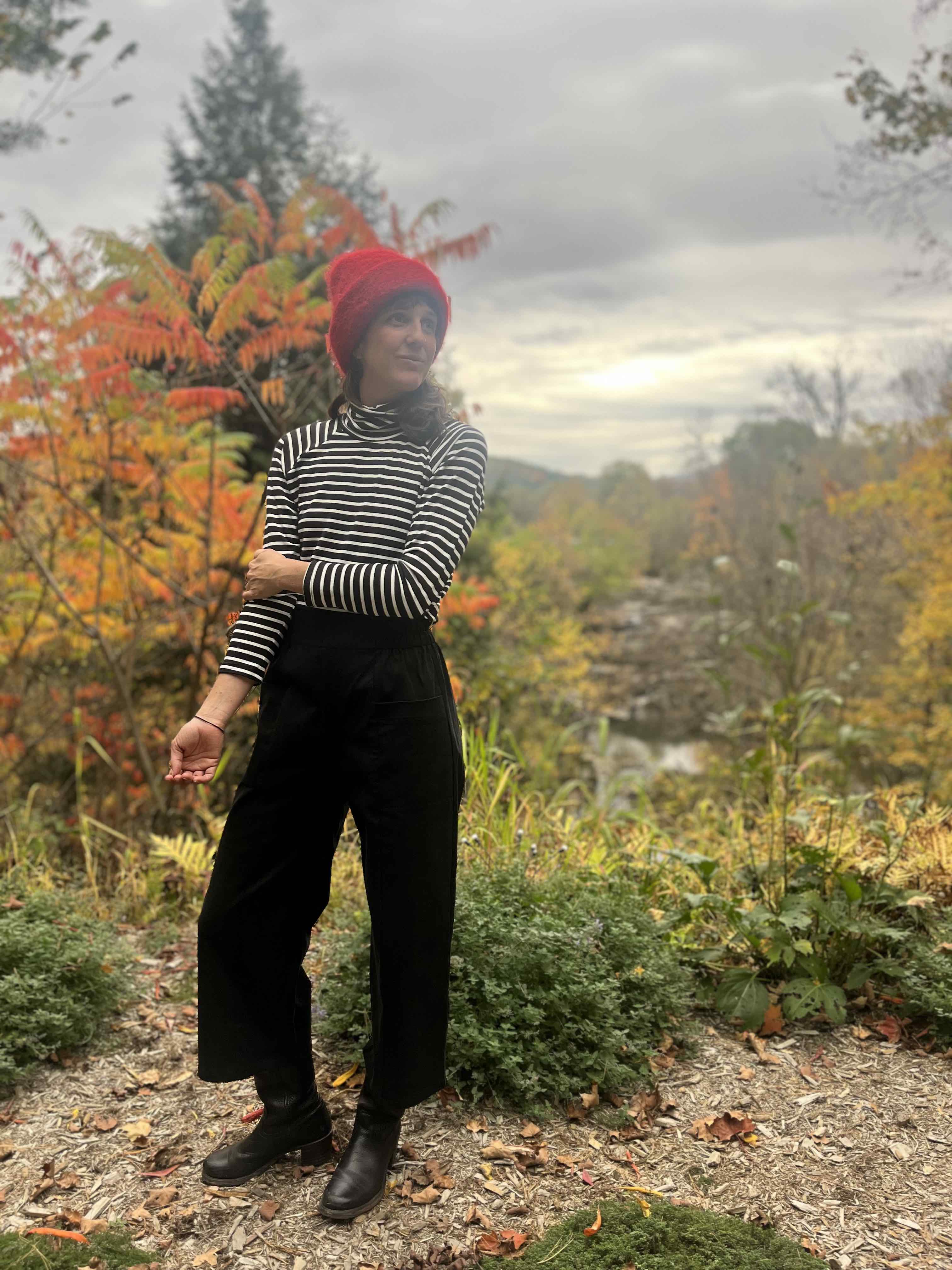 Pantalon Oléa Noir -Lyocell coton OEKOTEX