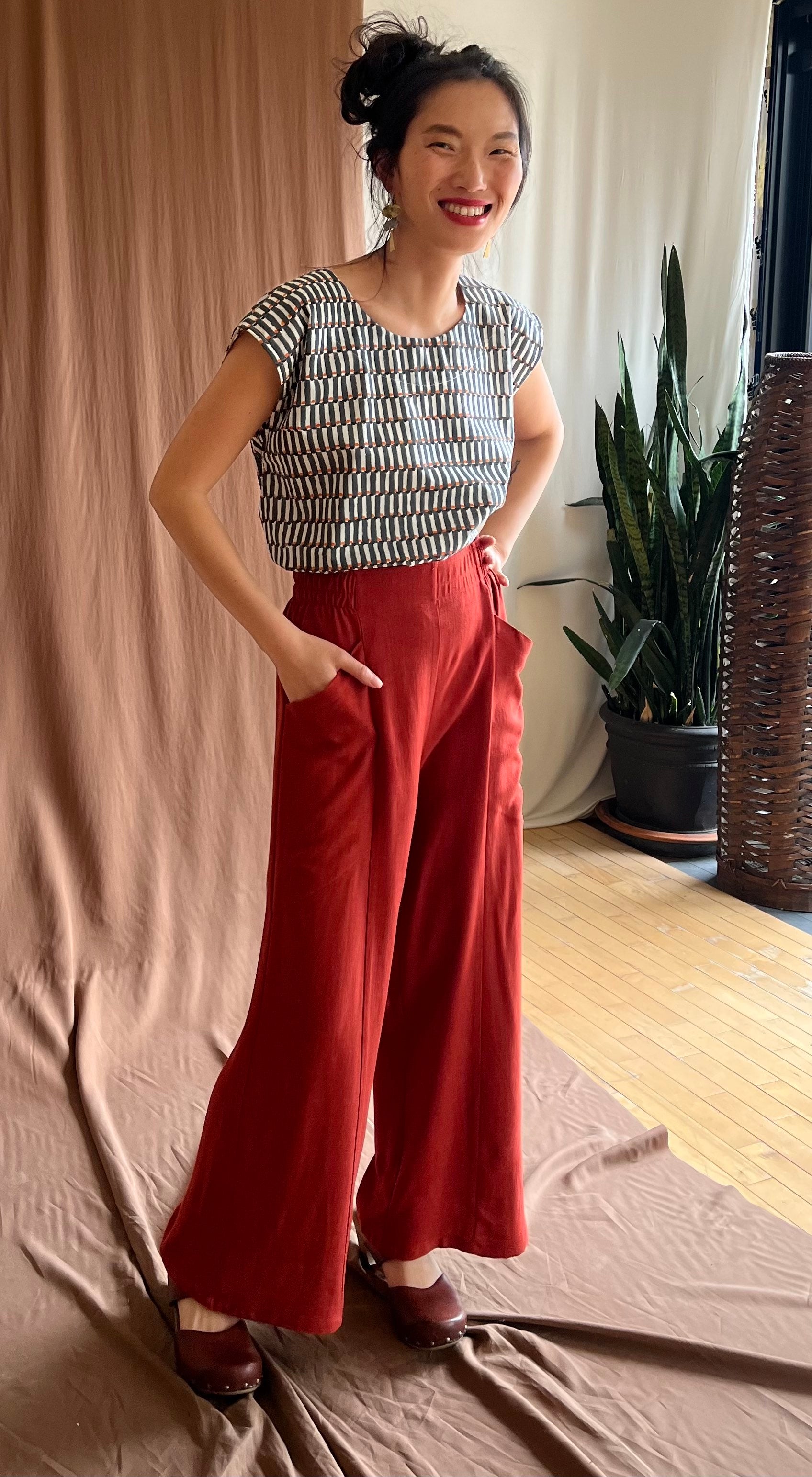 Pantalon Padoua - Lin Cayenne