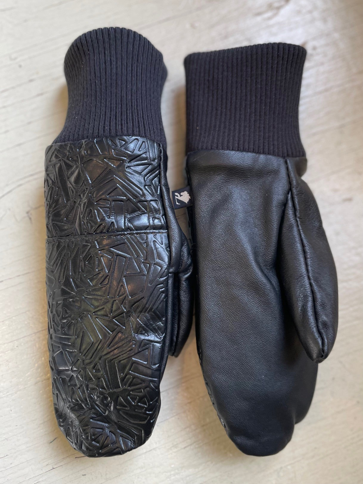 Mitaines Lhasa Puzzle / cuir recyclé