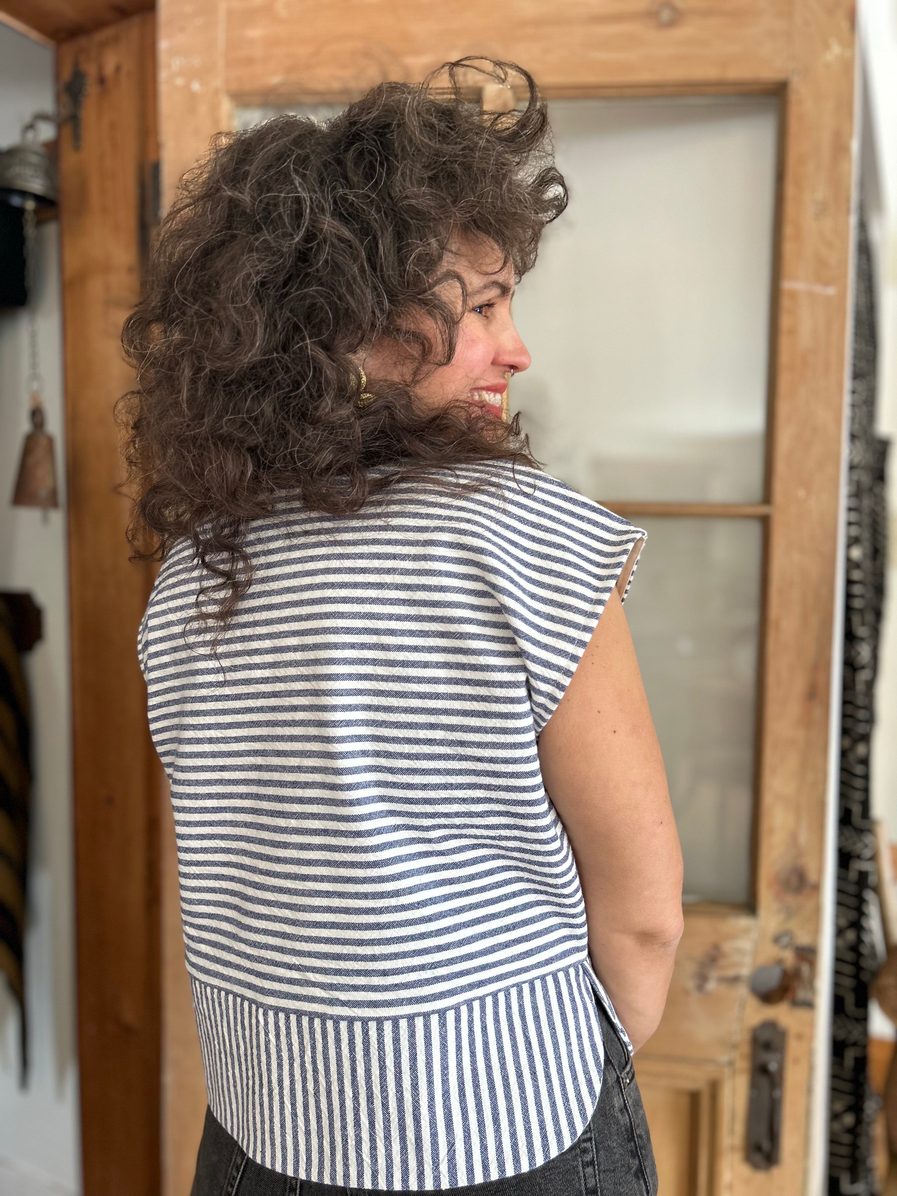 Top Tulipe - Marine -