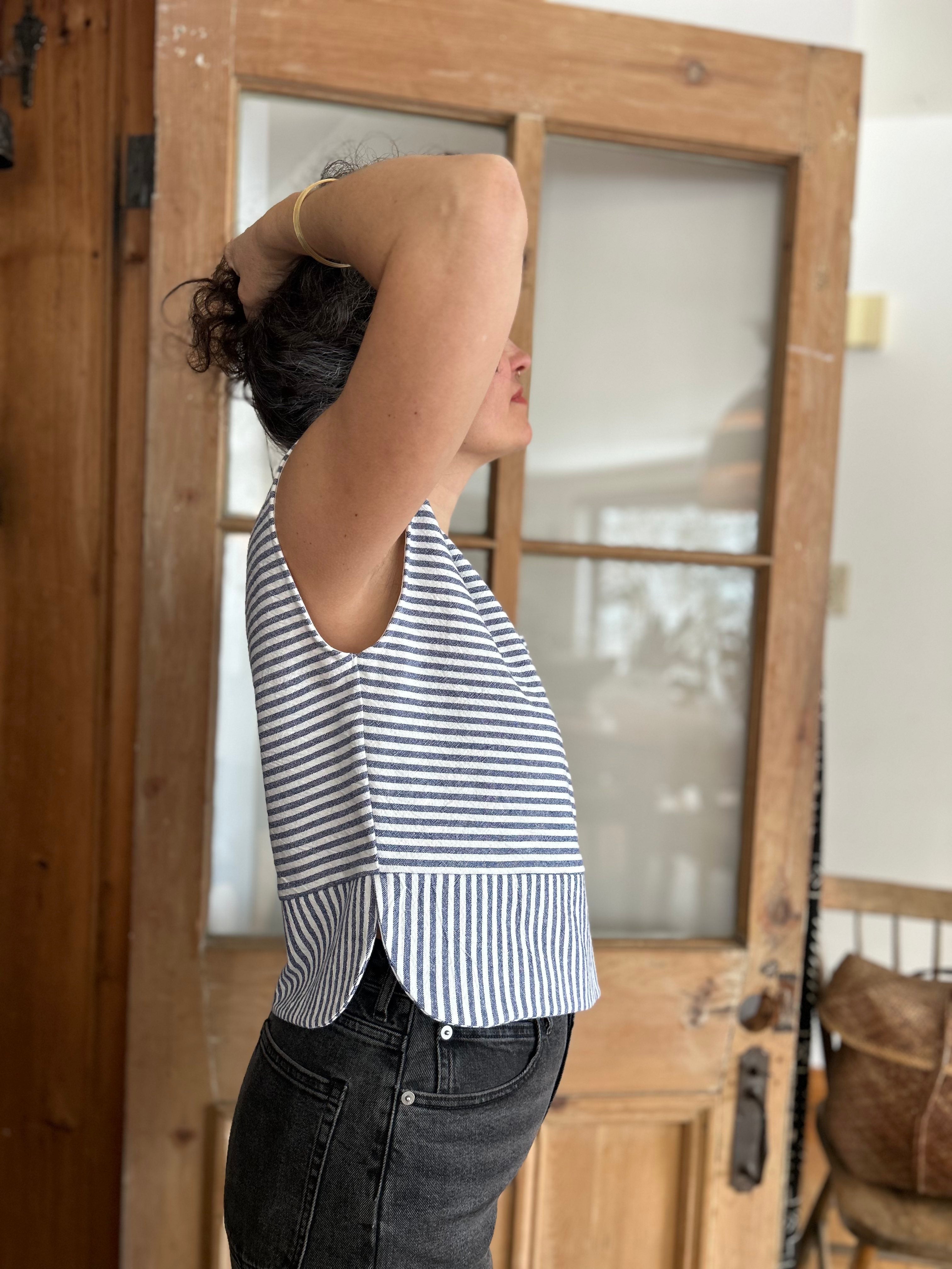 Top Tulipe - Marine -