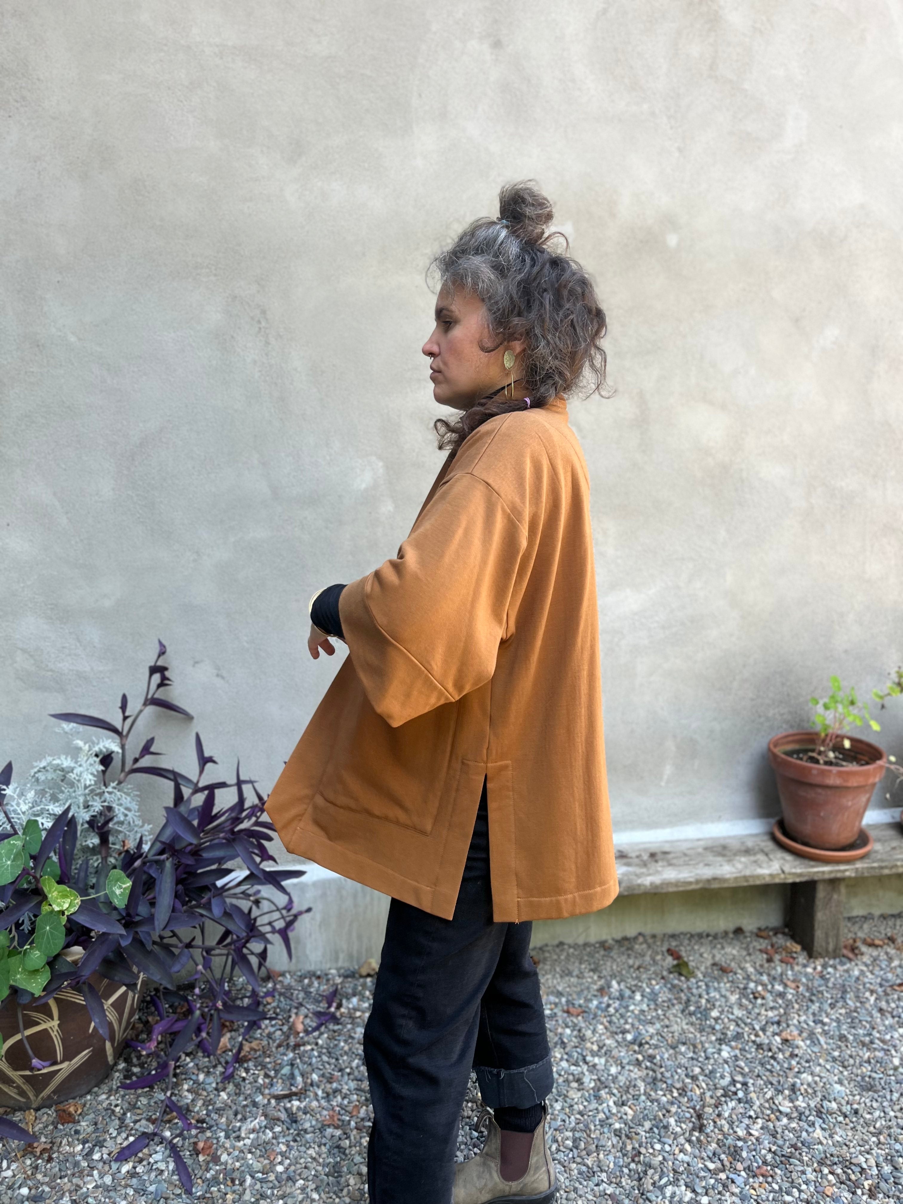 Veste Kimono CYDONIA TECK -bambou & coton OEKOTEX