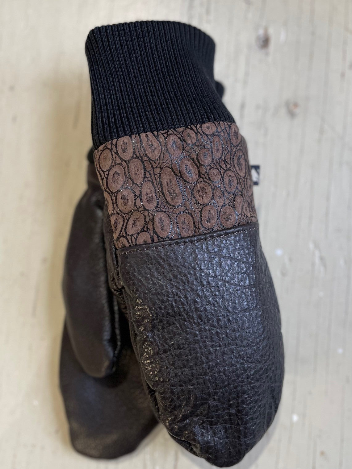Mitaines Lhasa Bubble / cuir recyclé - KAZAK