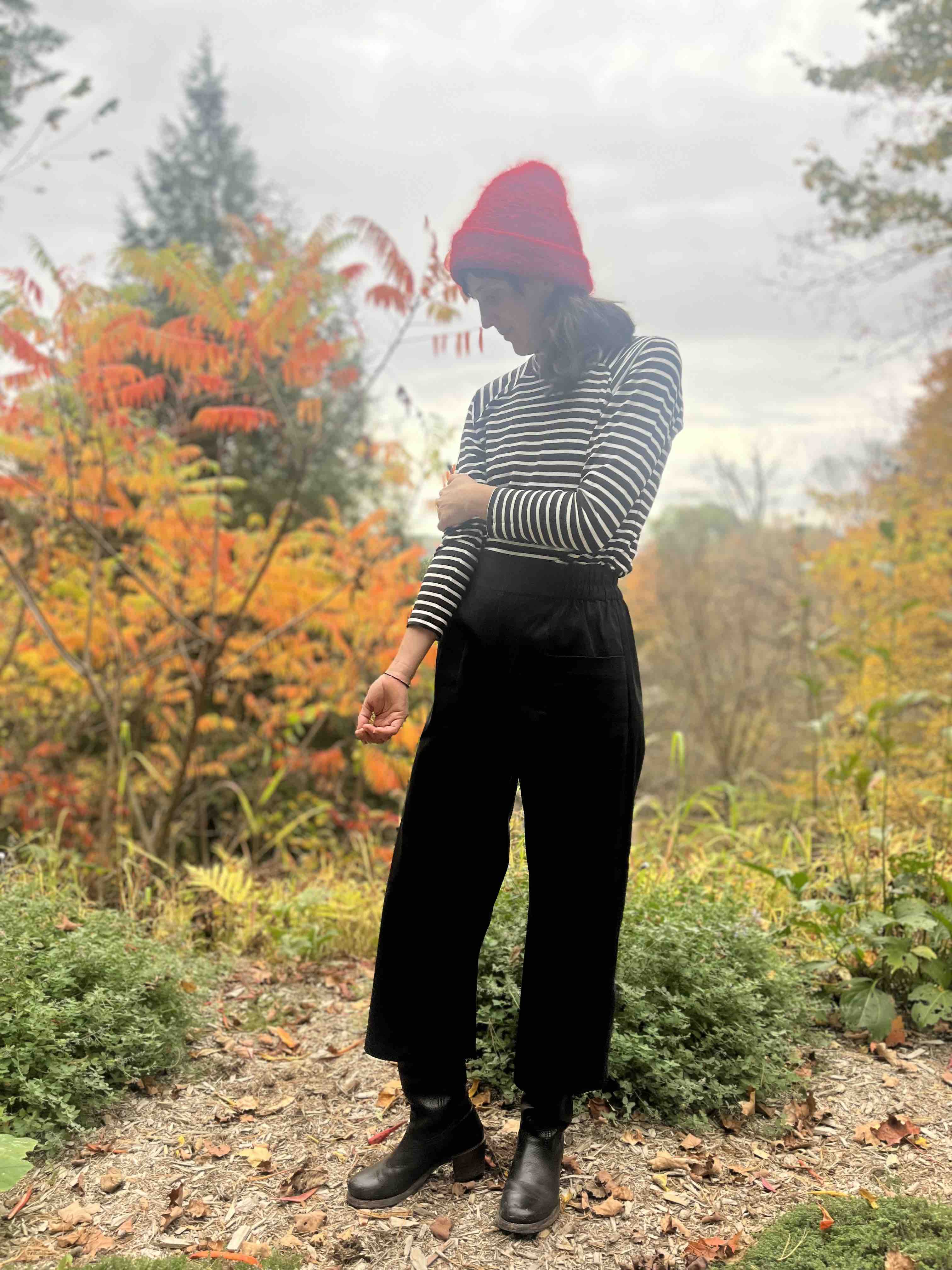 Pantalon Oléa Noir -Lyocell coton OEKOTEX