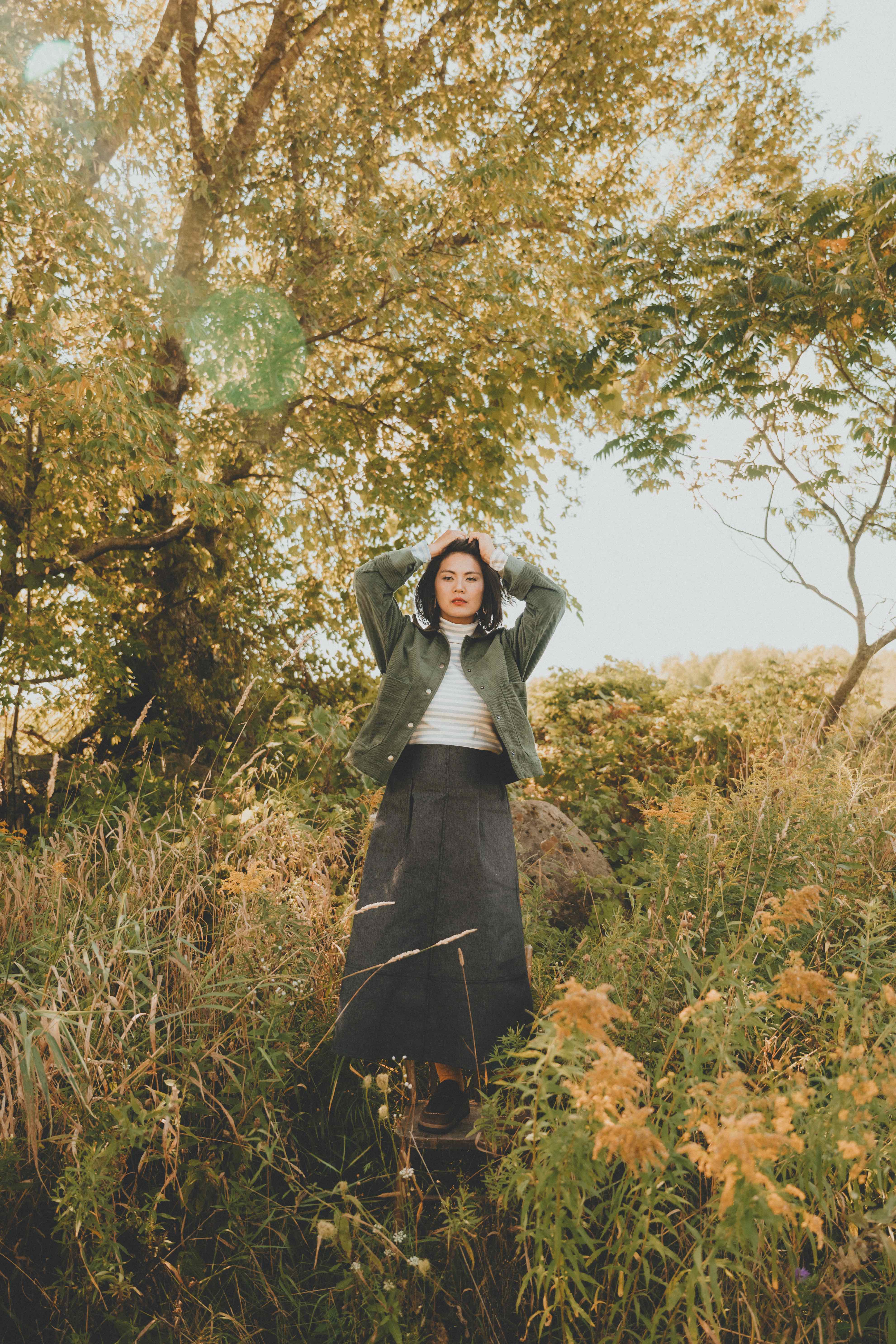 Vestes Tsugas -corduroy olive