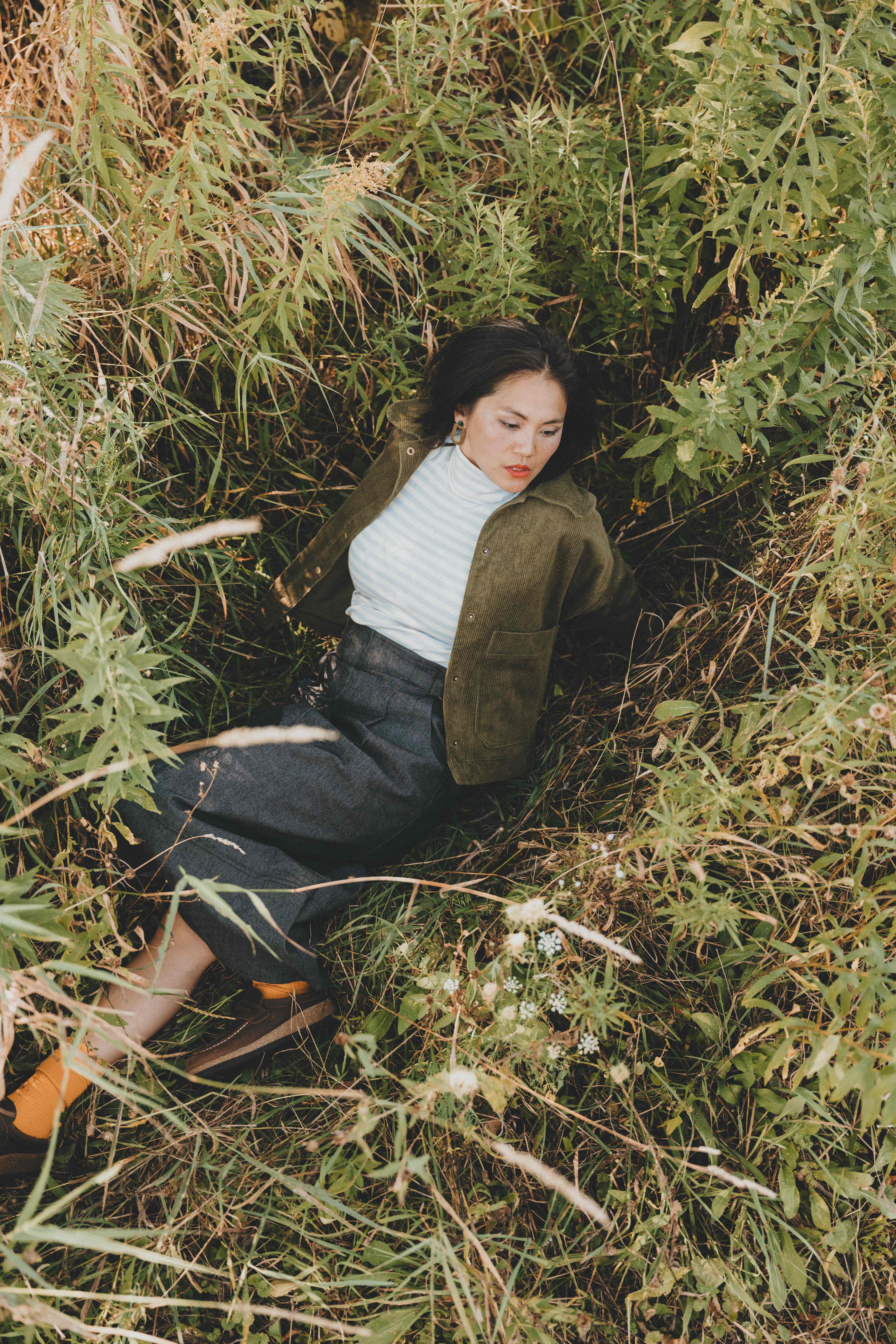 Vestes Tsugas -corduroy olive