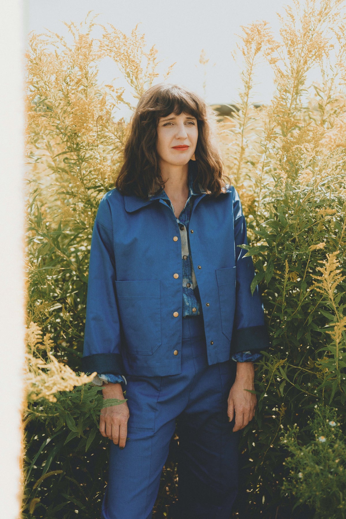 Blouse Épicéas- Blue brush