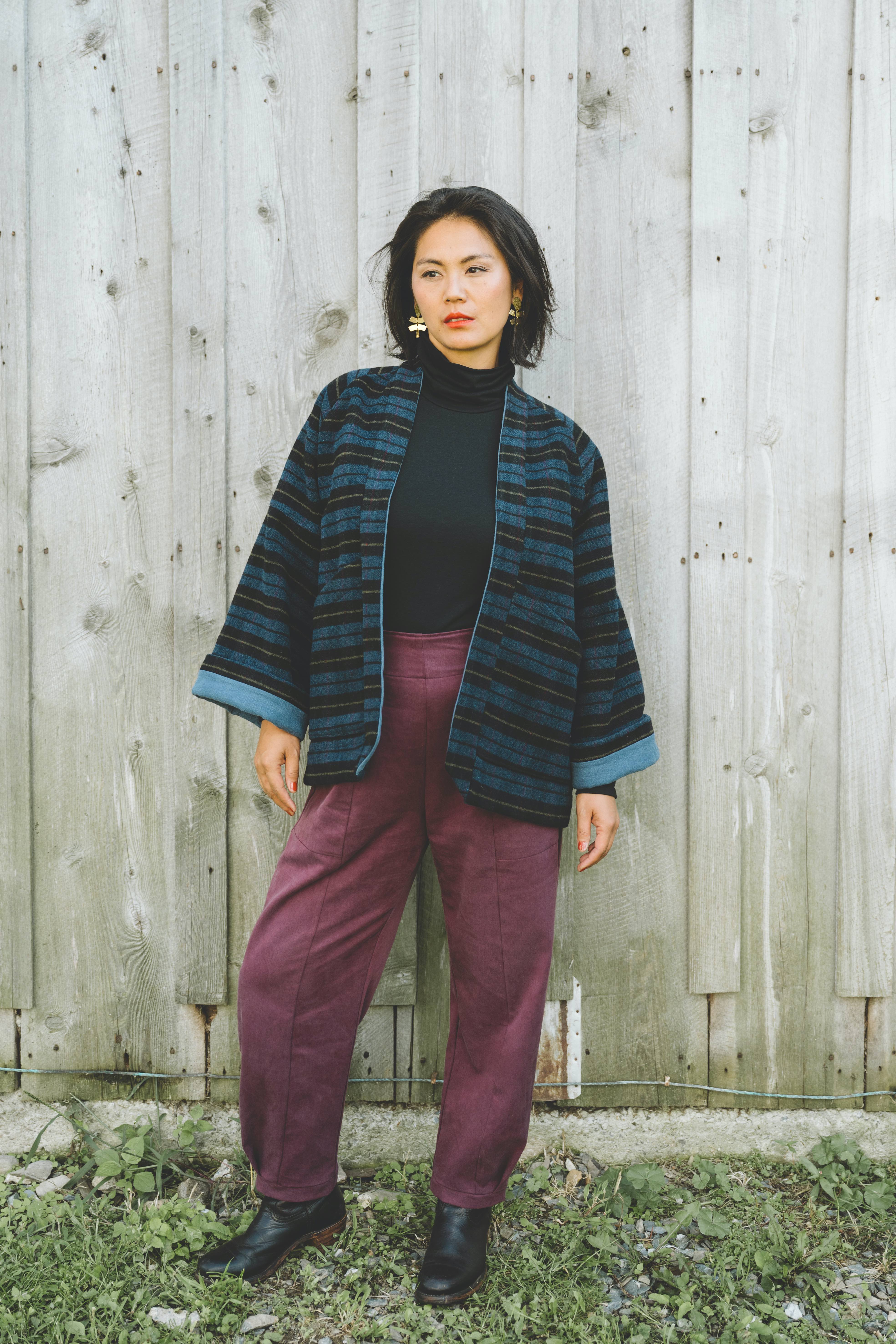 Pantalon baril Betula -Figuier