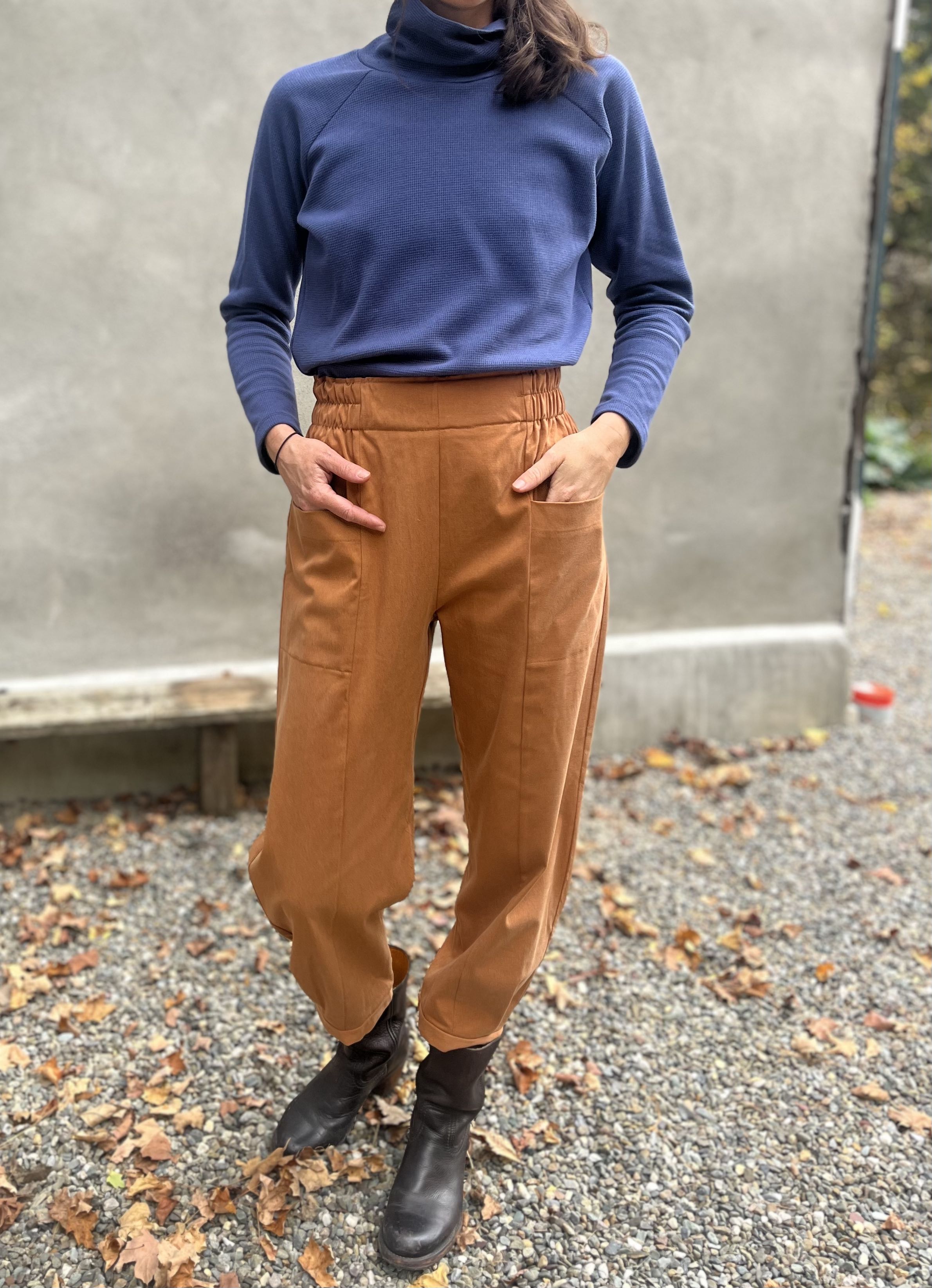 Pantalon NYSSA Terracotta -Lyocell coton OEKOTEX
