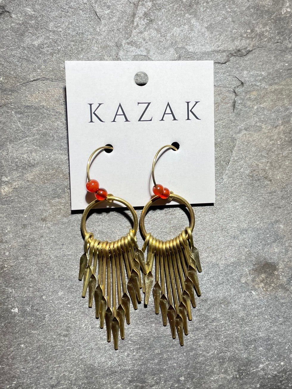 Boucles d'oreilles Arrow Rouille - Kazak -