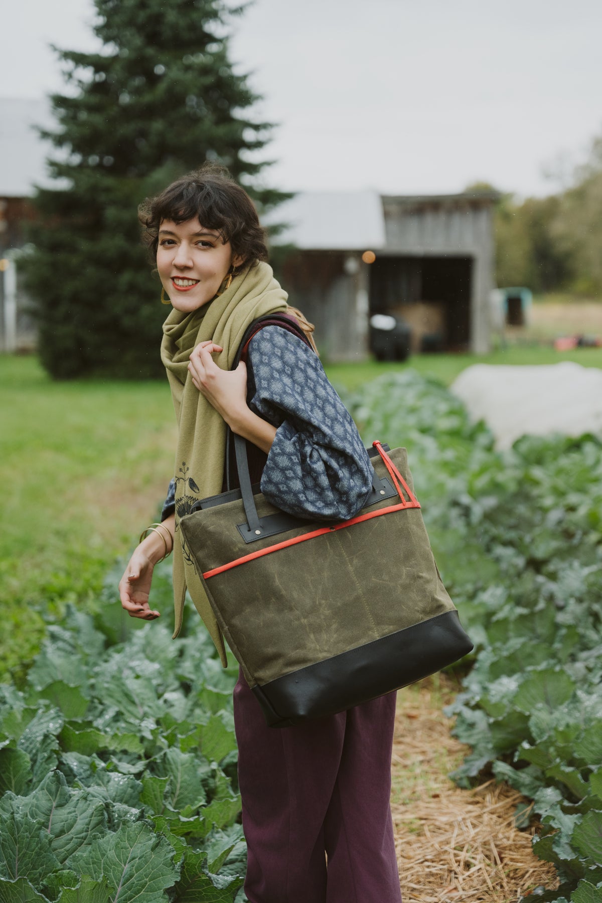 Grand tote bag Abbott -Olive