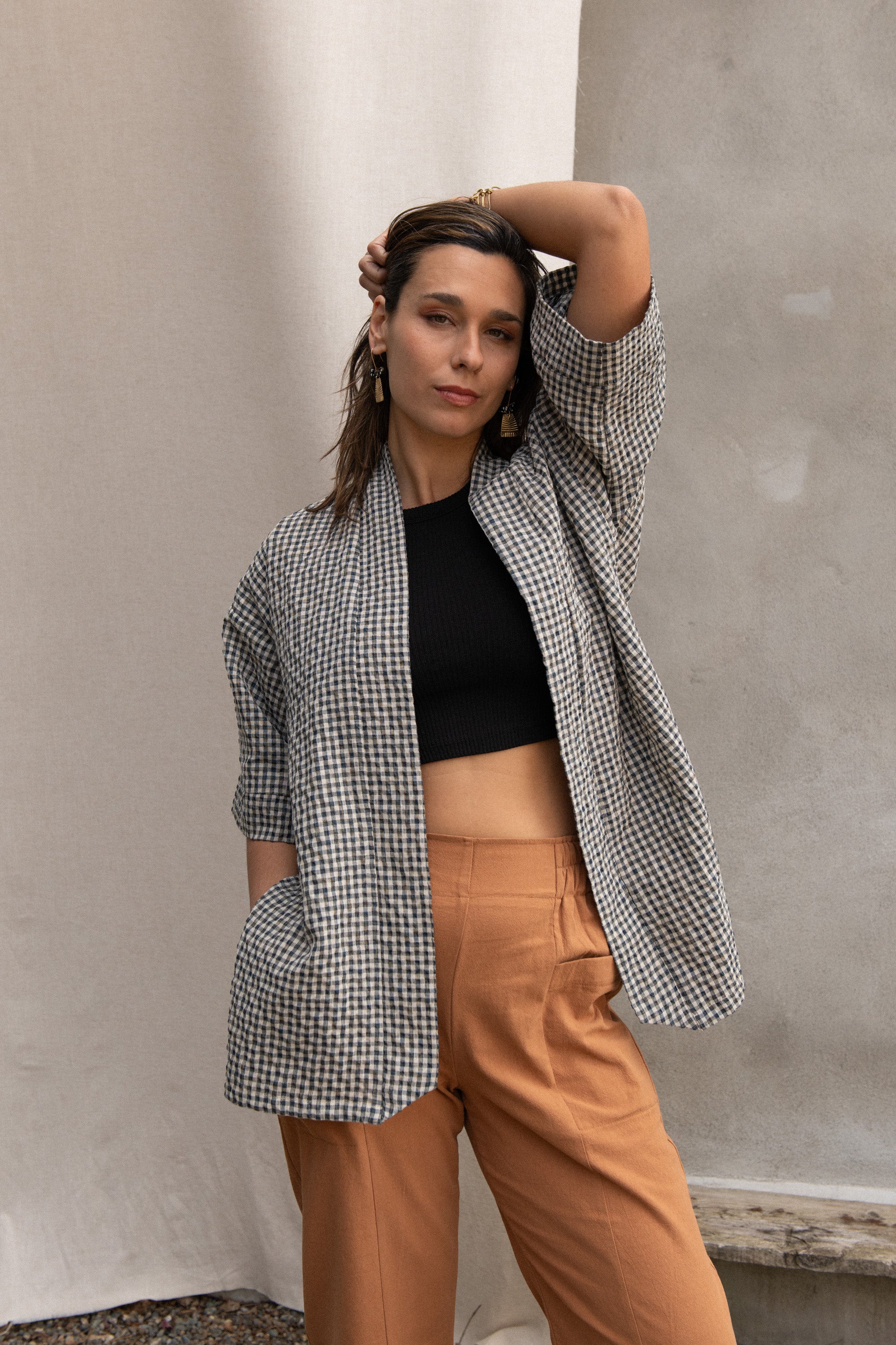 Veste Mirano Vichy Teal