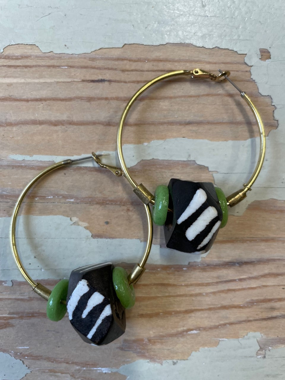 Boucles d'oreilles Ashentree Bleu et Lime