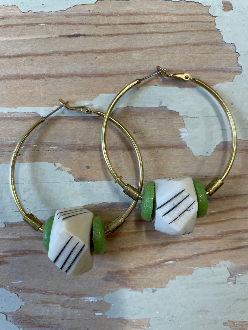 Boucles d'oreilles Ashentree Bleu et Lime