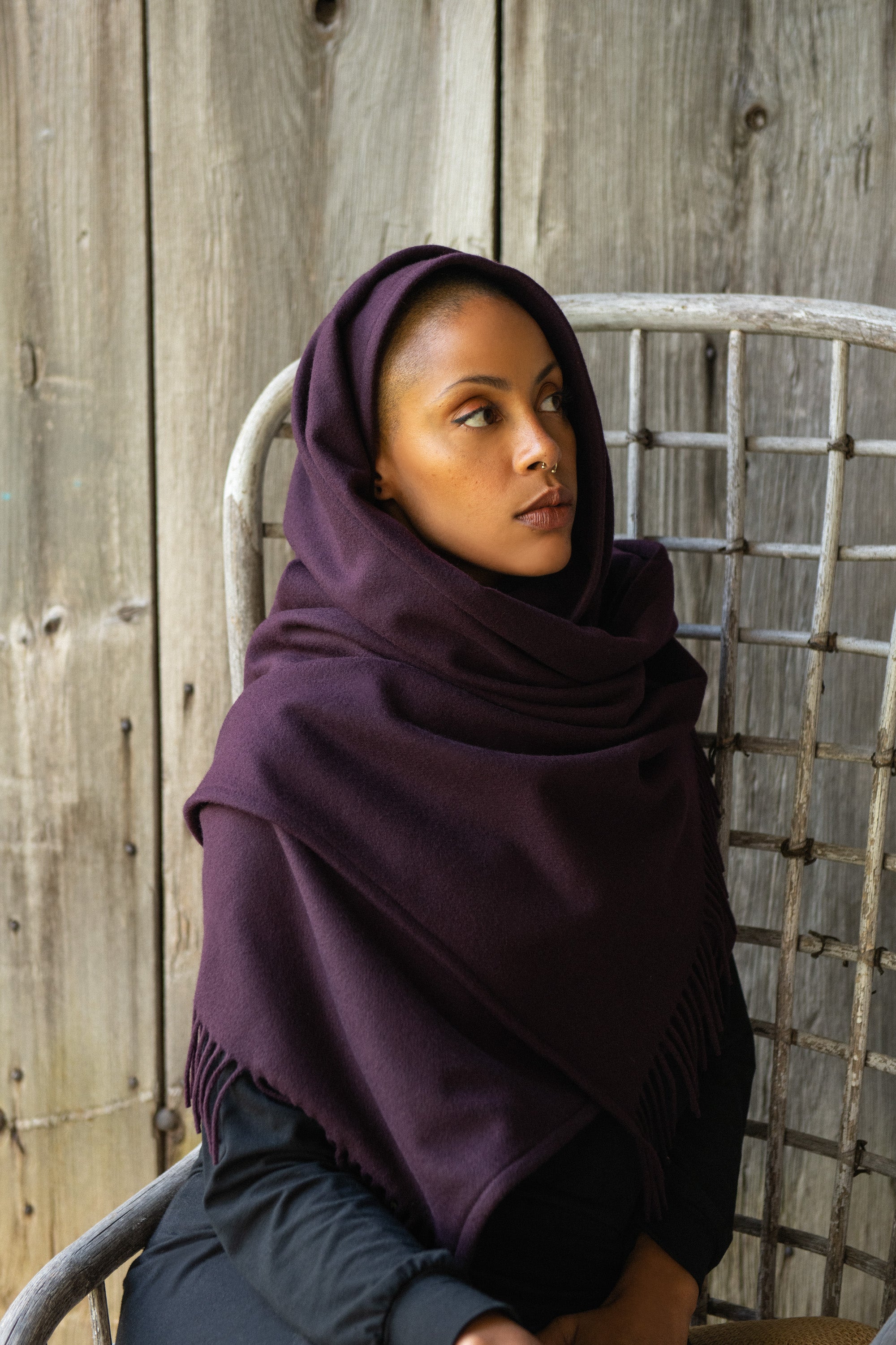 Foulard / Châle Prune
