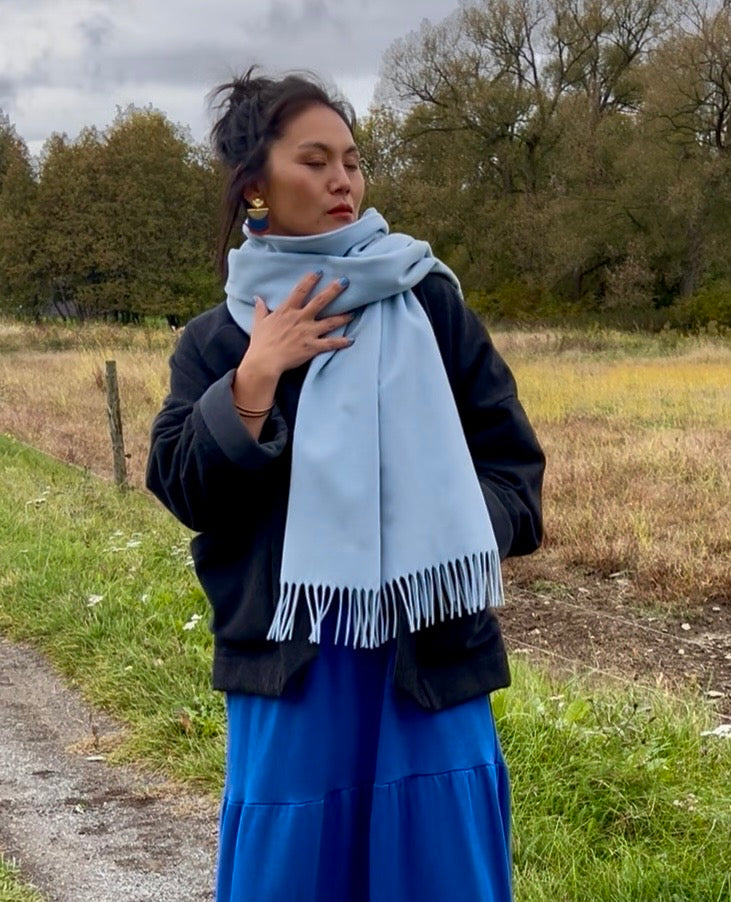 Foulard / Châle Ciel 100% Cachemire