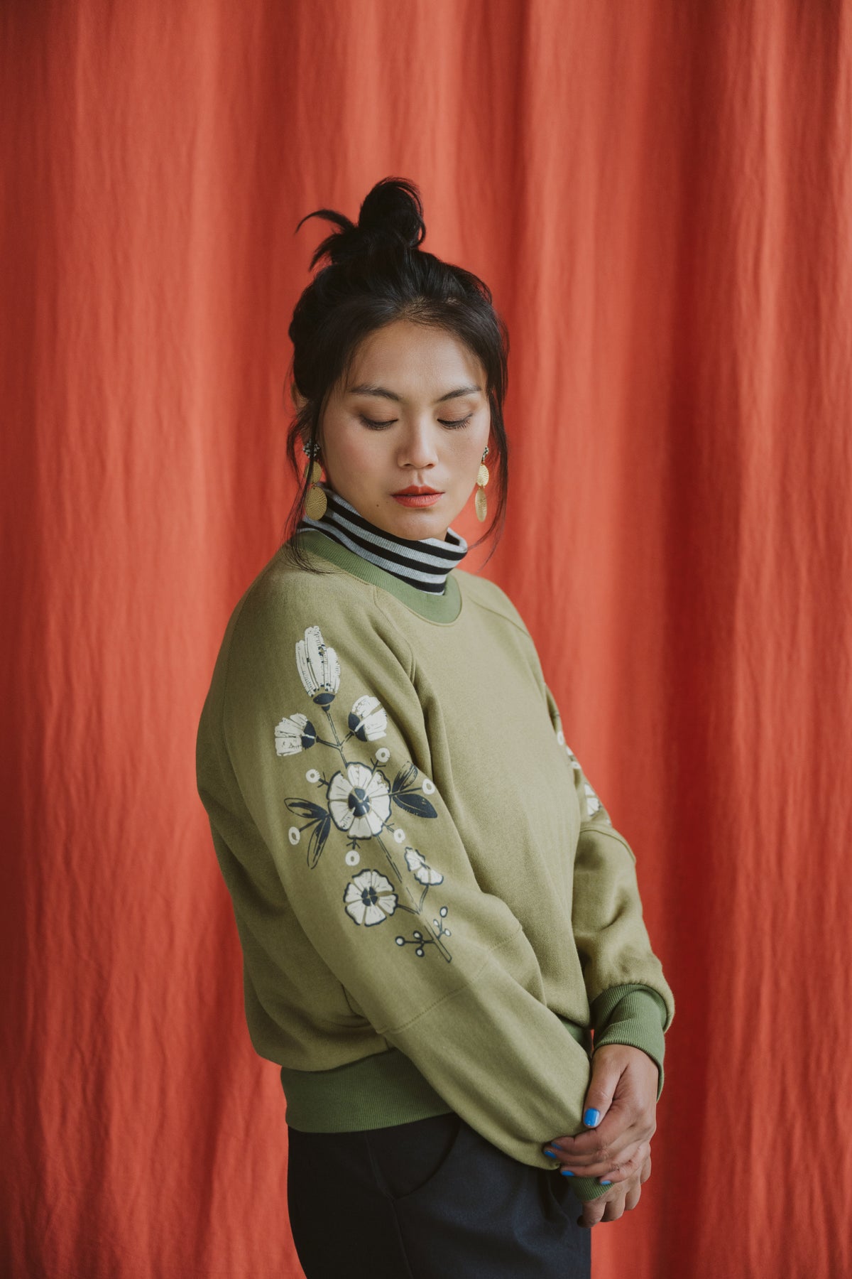 Crewneck Acacia  - Goémon / Fleurs Folkloriques