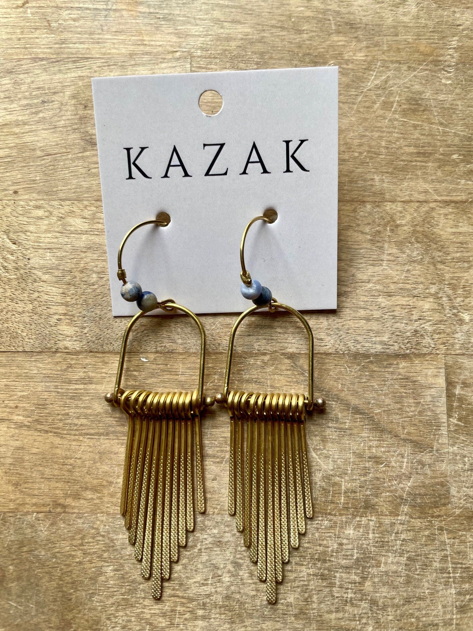 Boucles d'oreilles Ara Cyanite - Kazak