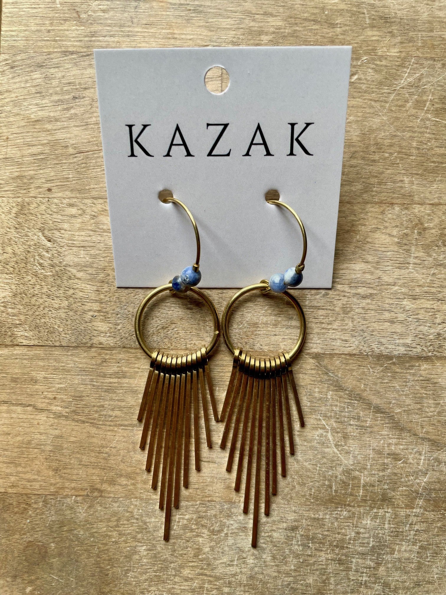 Boucles d'oreilles Arrow Cyanite - Kazak
