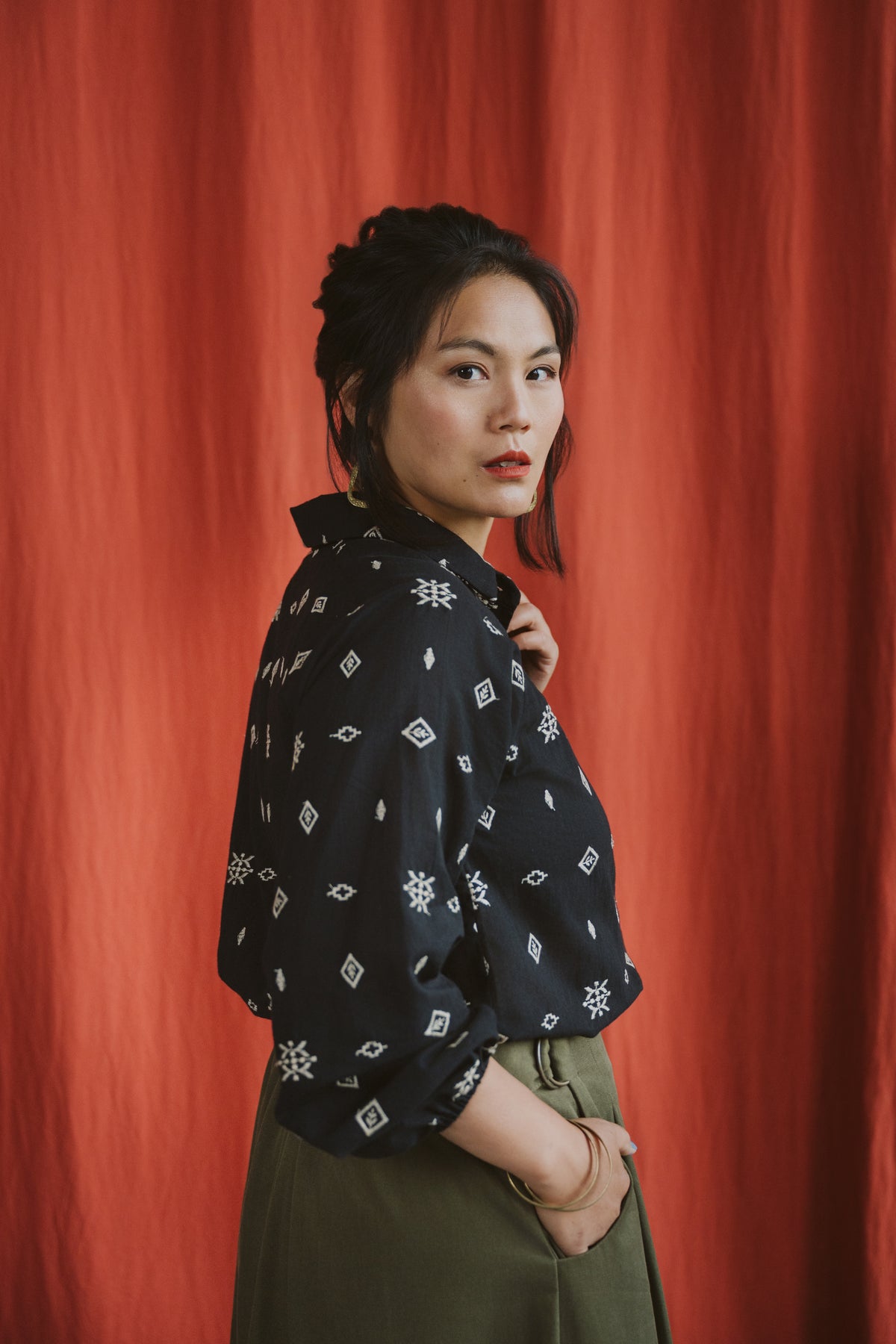 Blouse Épicéas- Broderie