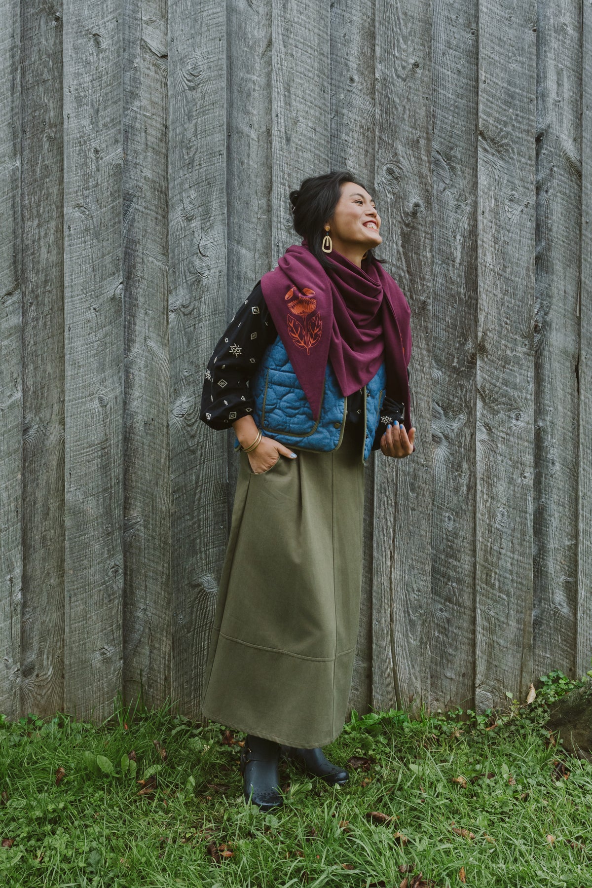 Foulard Ikebana -Figuier