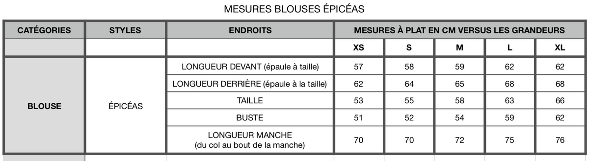 Blouse Épicéas- Blue brush