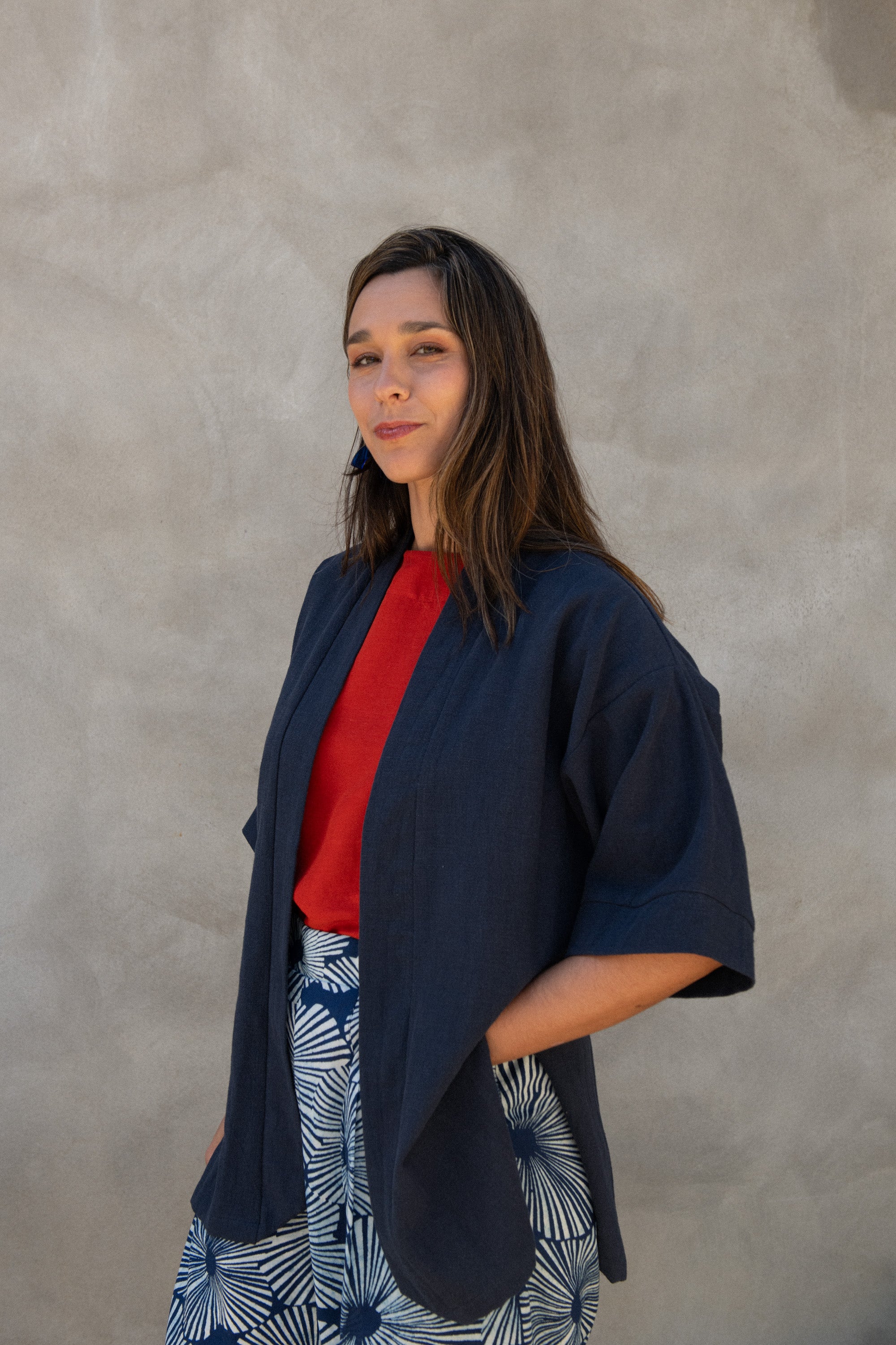 Veste Mirano Indigo Ramie