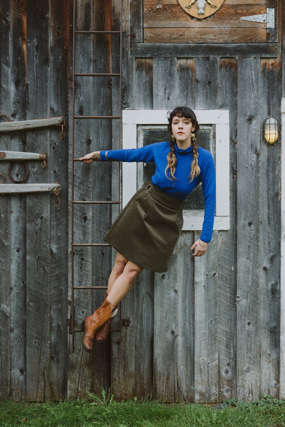 Col roulé raglan ORIS - Cobalt