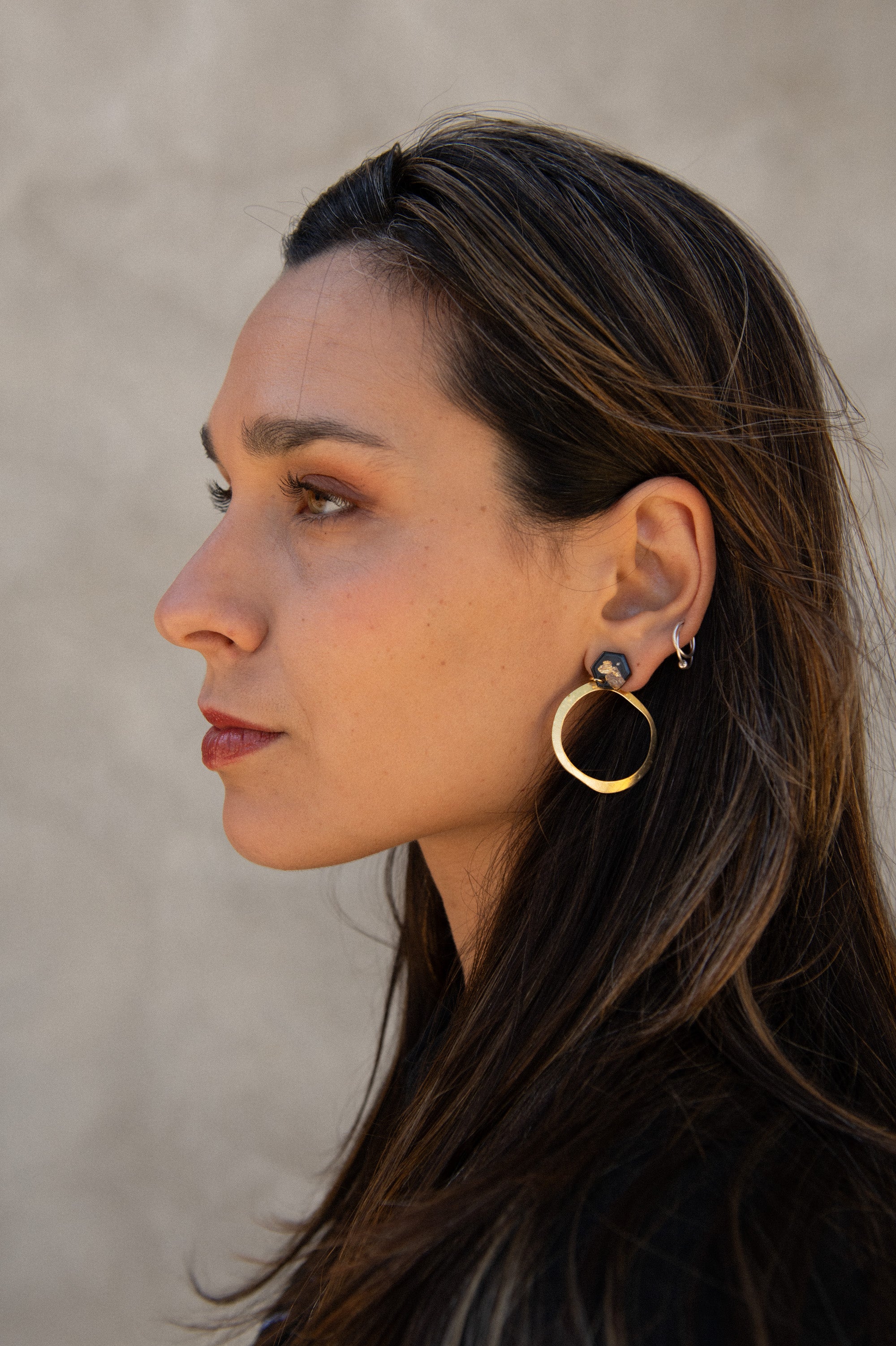 Boucles d'oreilles Black Cindy