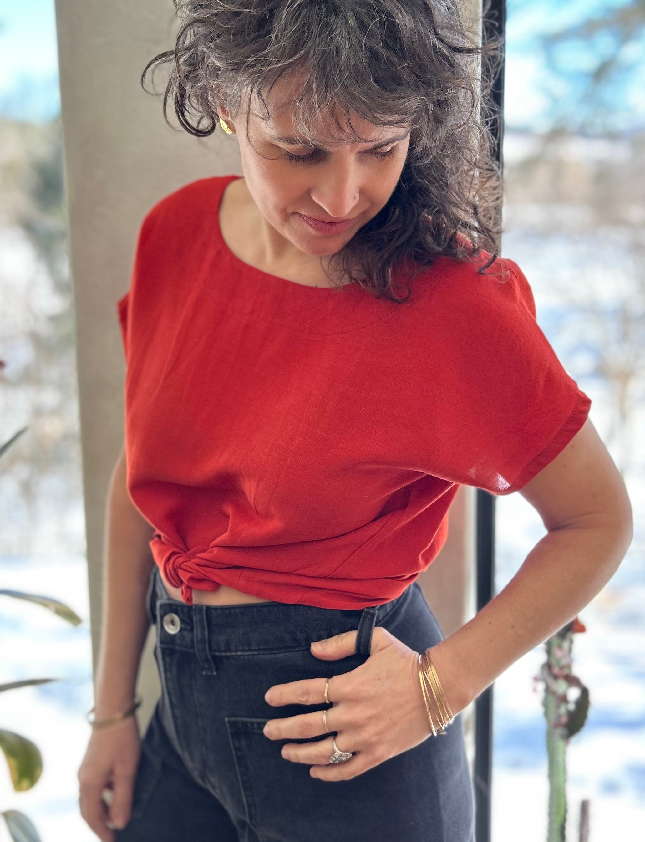 Top Boronia - Cayenne - Certifié Oeko-tex