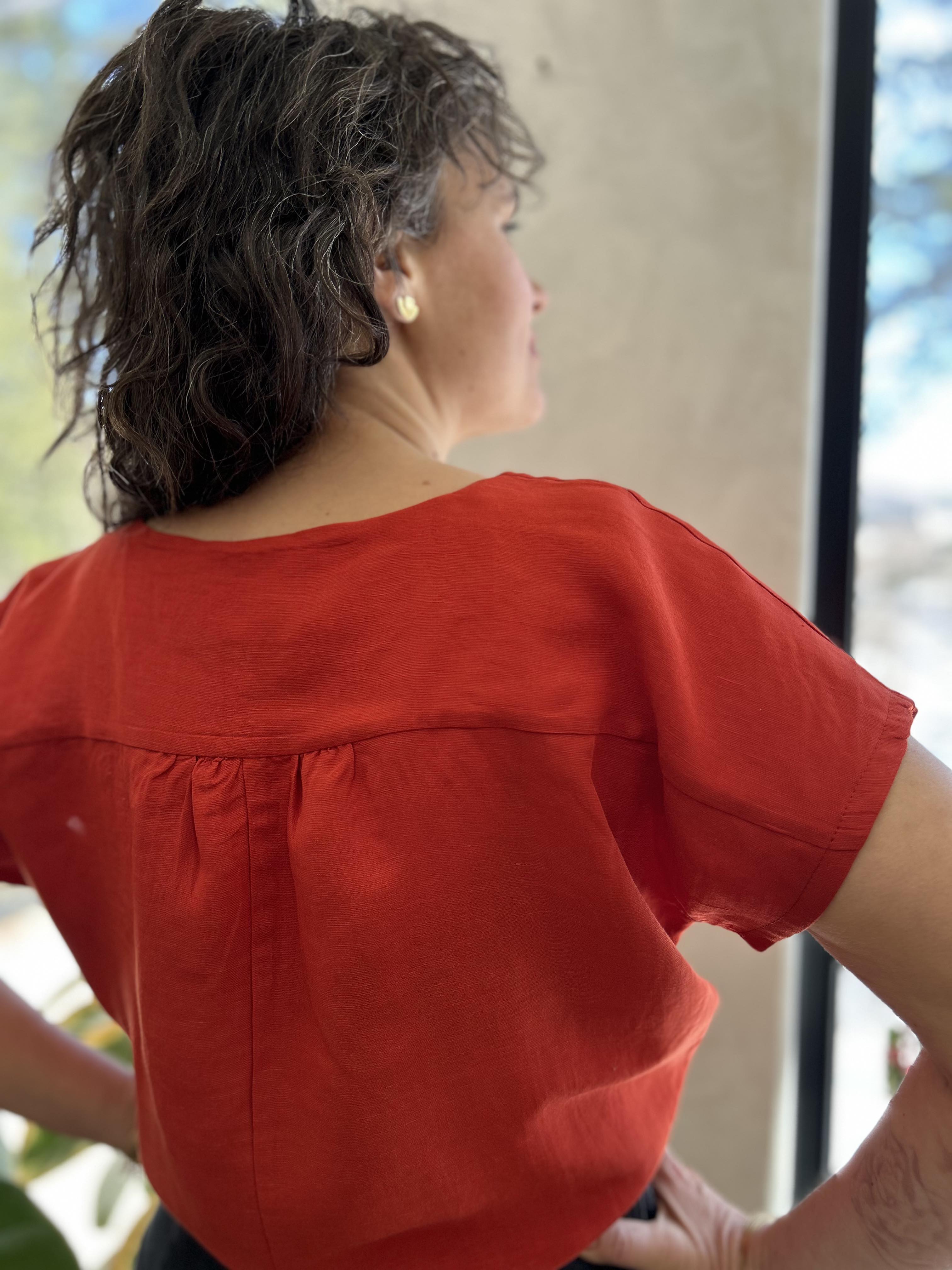 Top Boronia - Cayenne - Certifié Oeko-tex