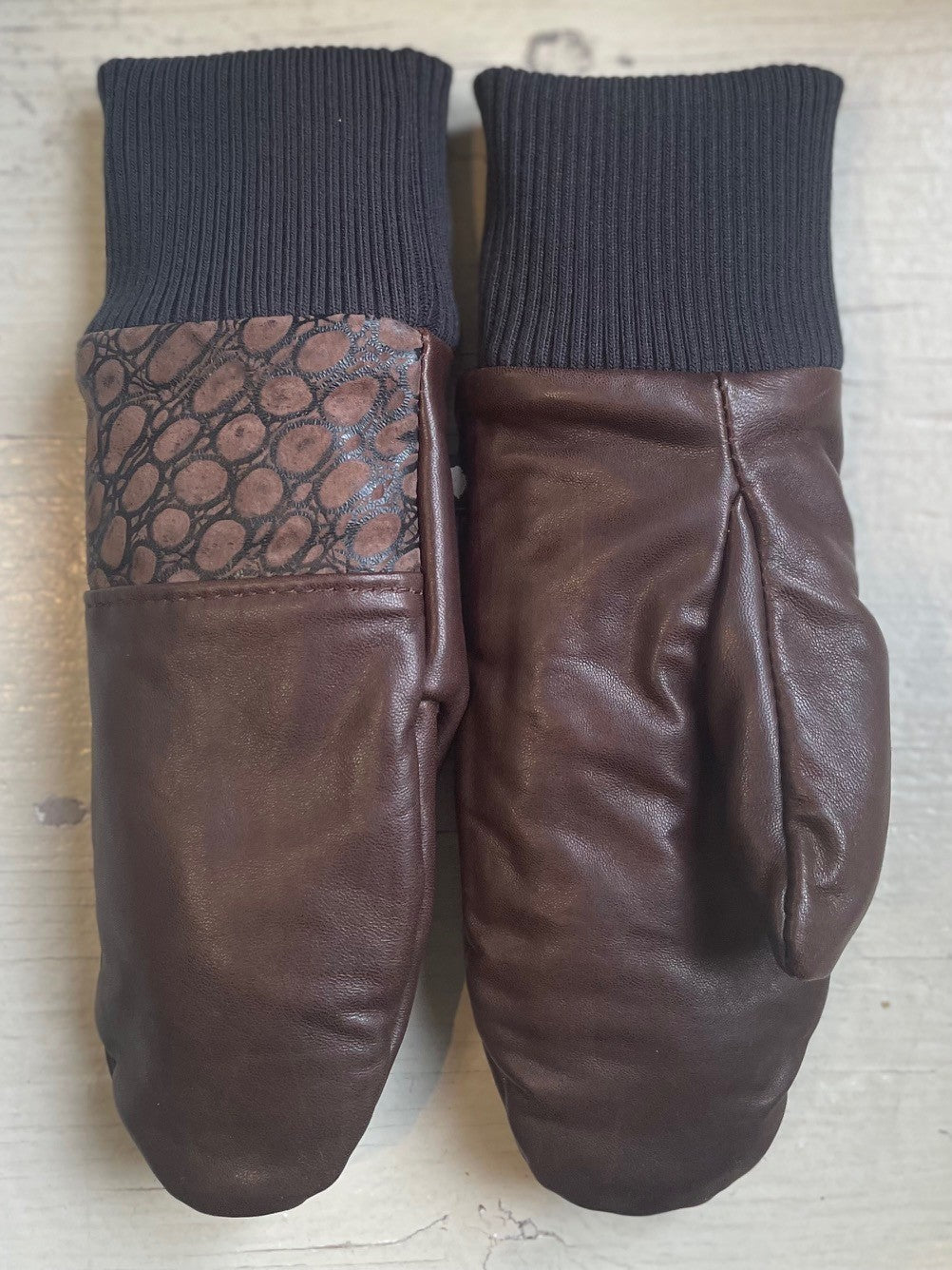 Mitaines Lhasa Bubble / cuir recyclé - KAZAK