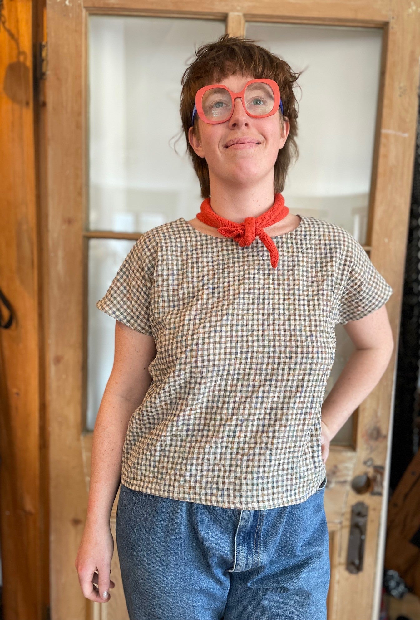 Top Boronia - Carreaux Multicolore -