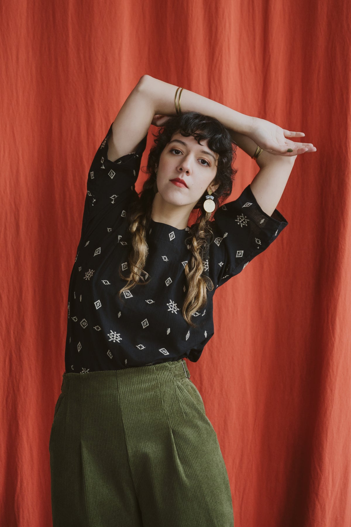 Pantalon Pimbina  -Corduroy Olive