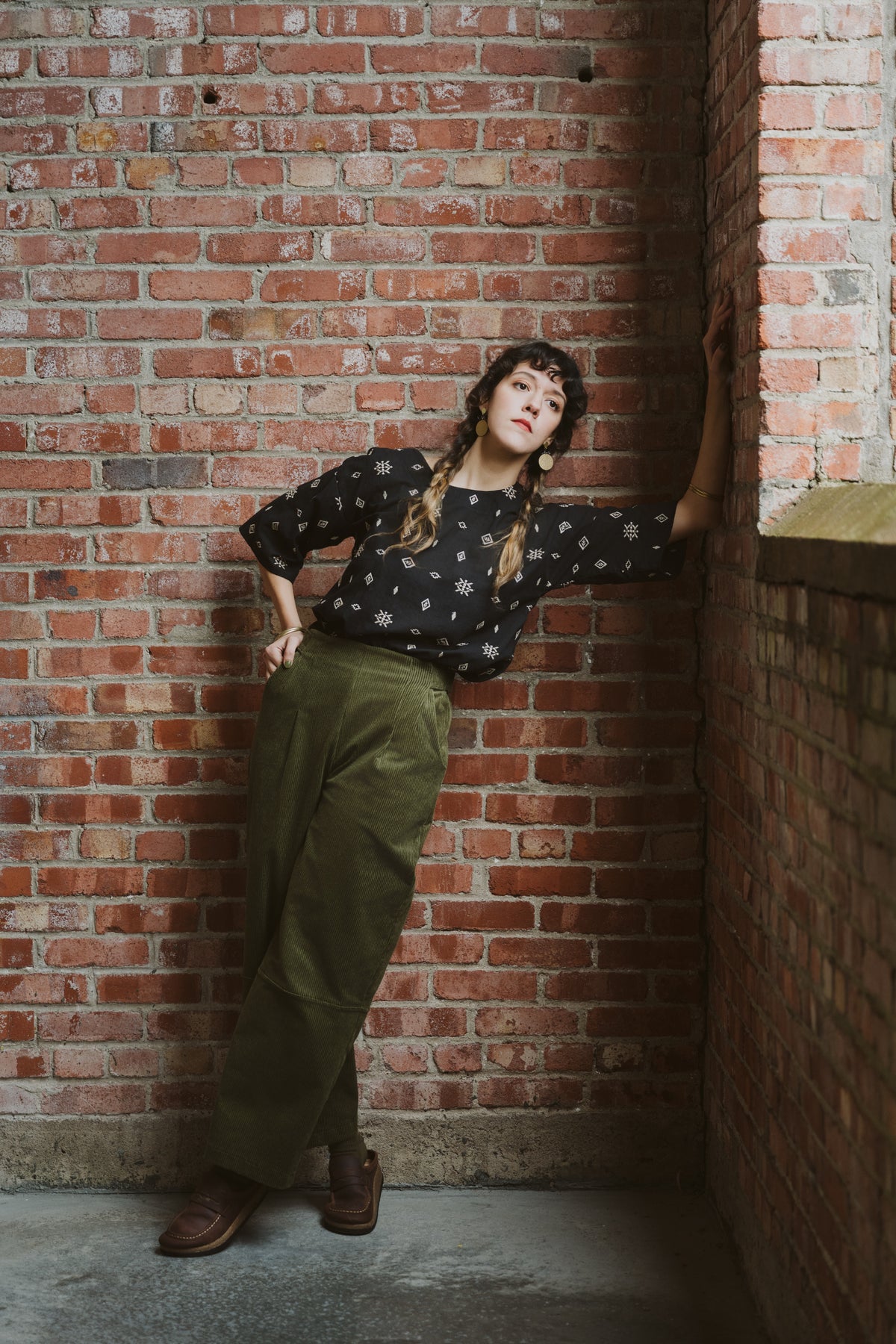 Pantalon Pimbina  -Corduroy Olive