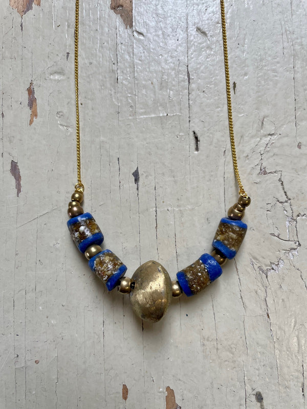 Collier Madina - Cobalt et terre - KAZAK