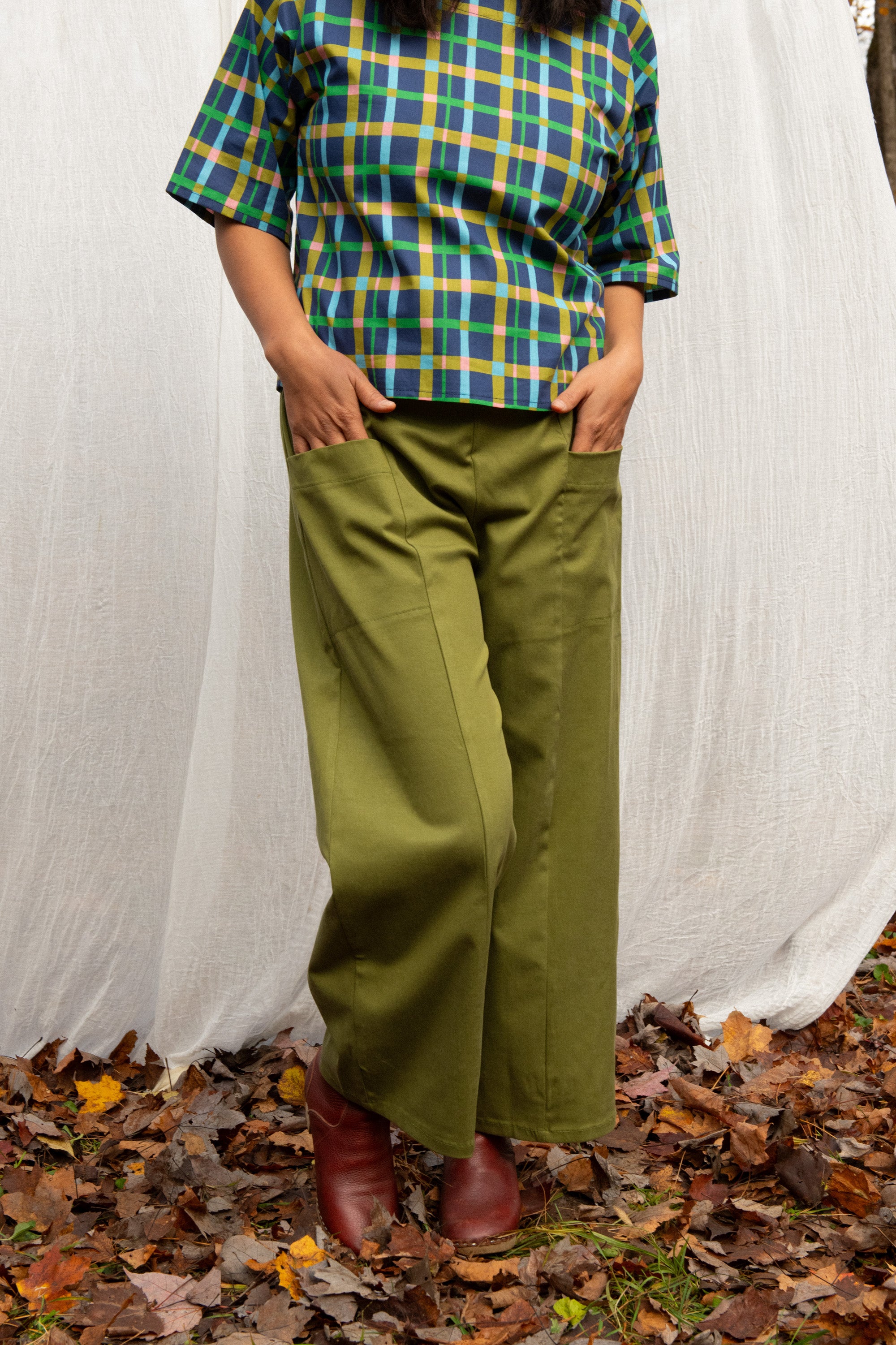 Pantalon Oléa Olive -Lyocell coton OEKOTEX