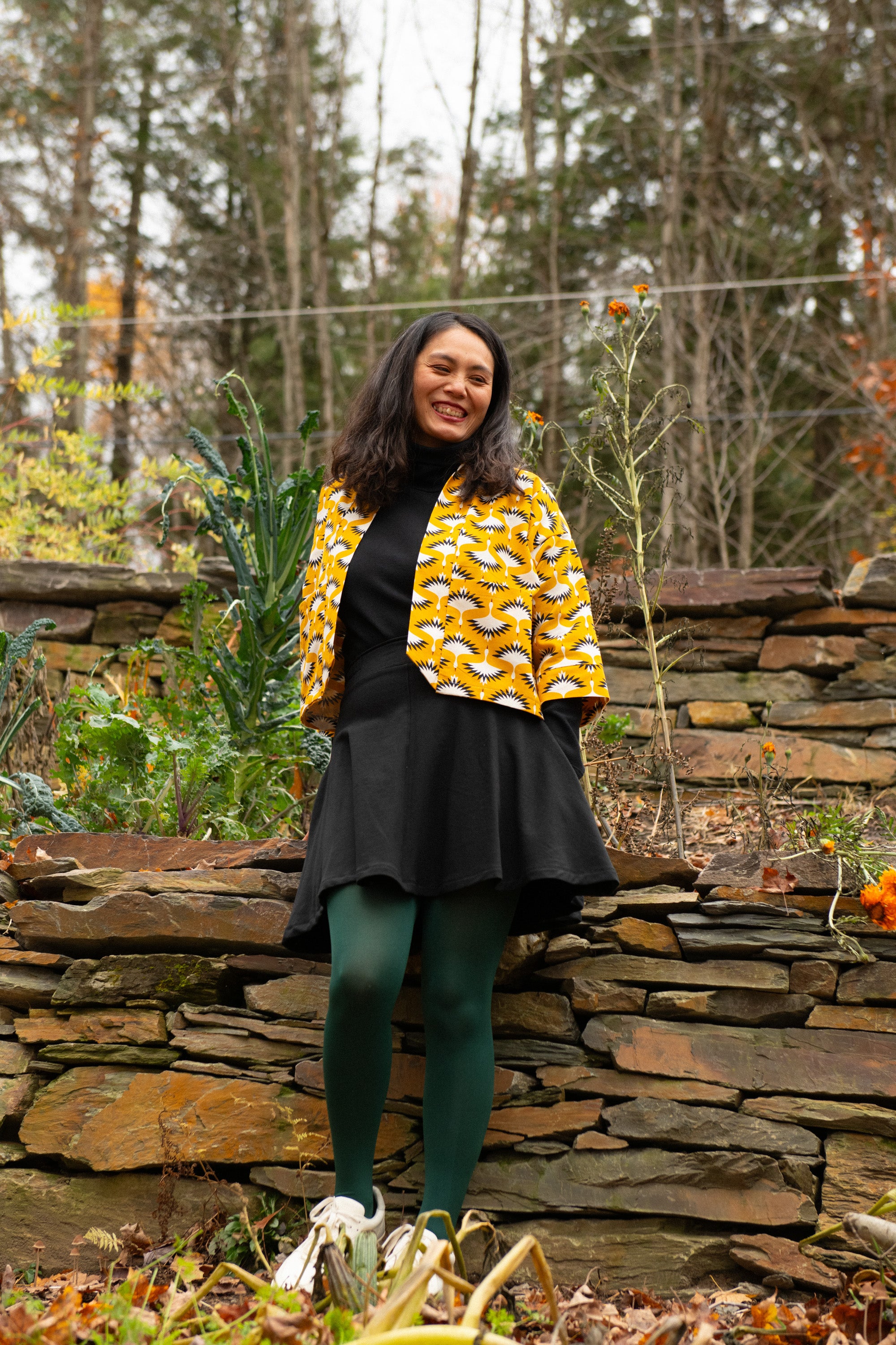 Jupe JUNIPER NOIR-bambou & Coton