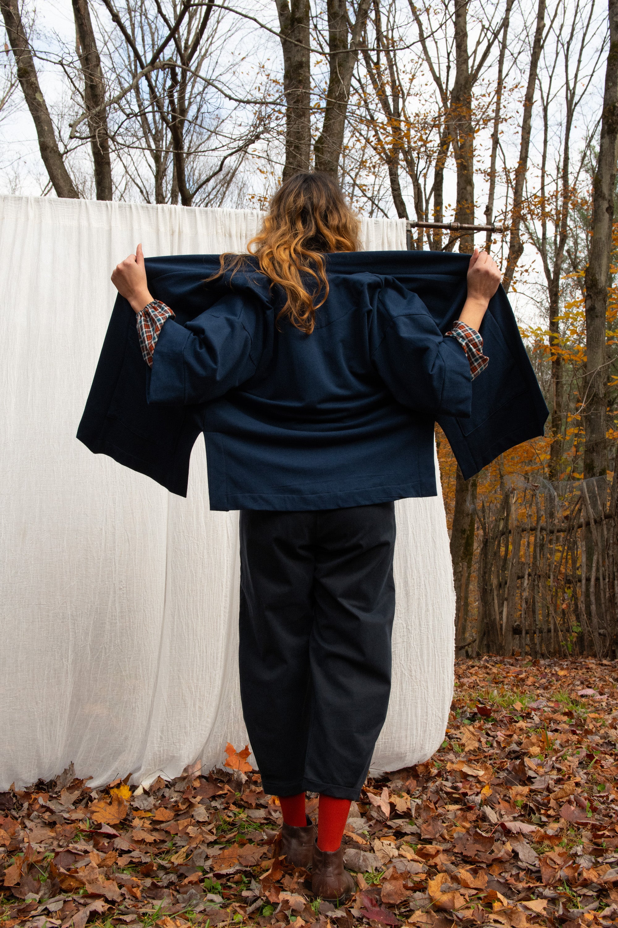 Veste Kimono CYDONIA MARINE -bambou & coton OEKOTEX