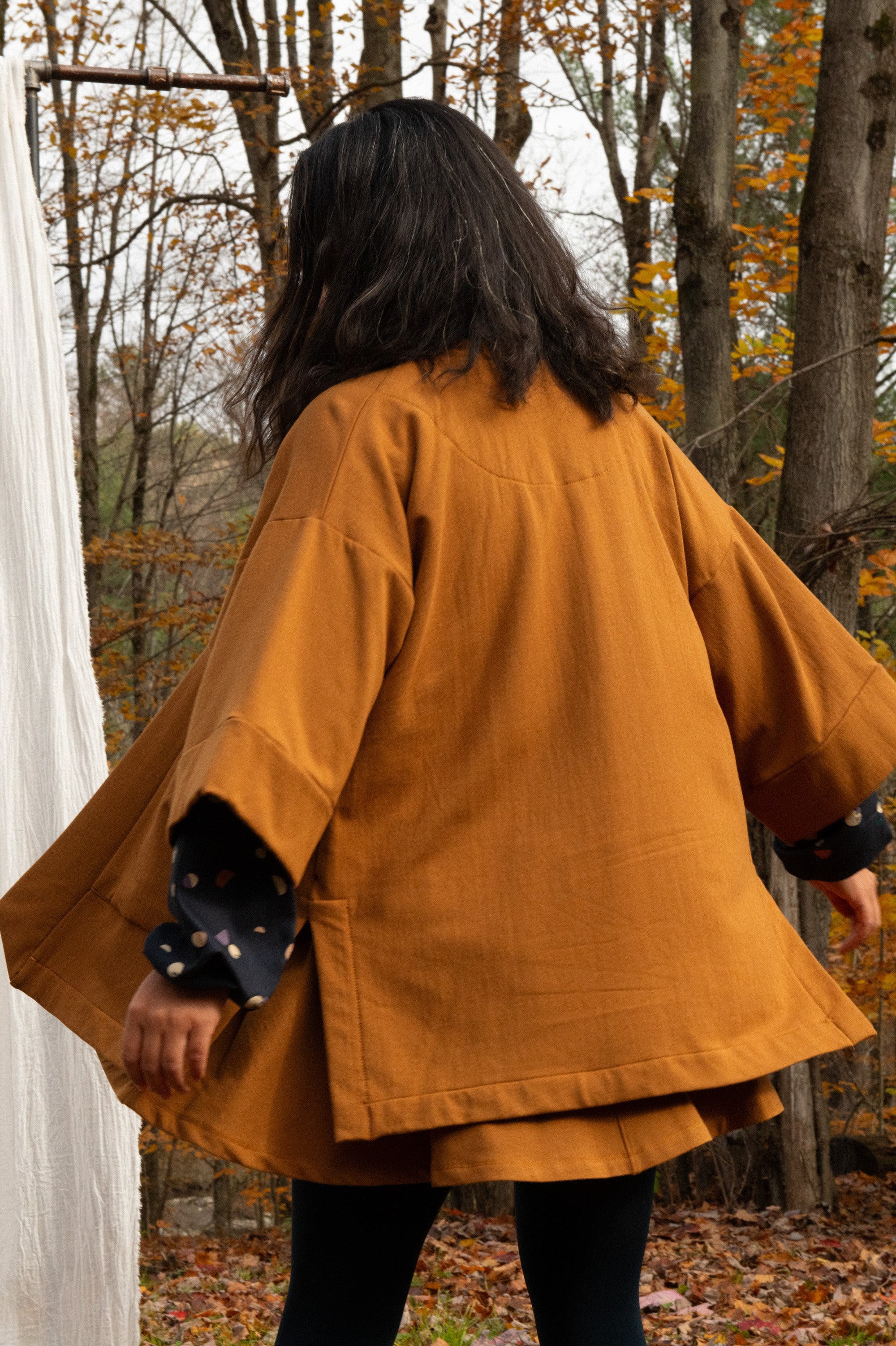 Veste Kimono CYDONIA TECK -bambou & coton OEKOTEX