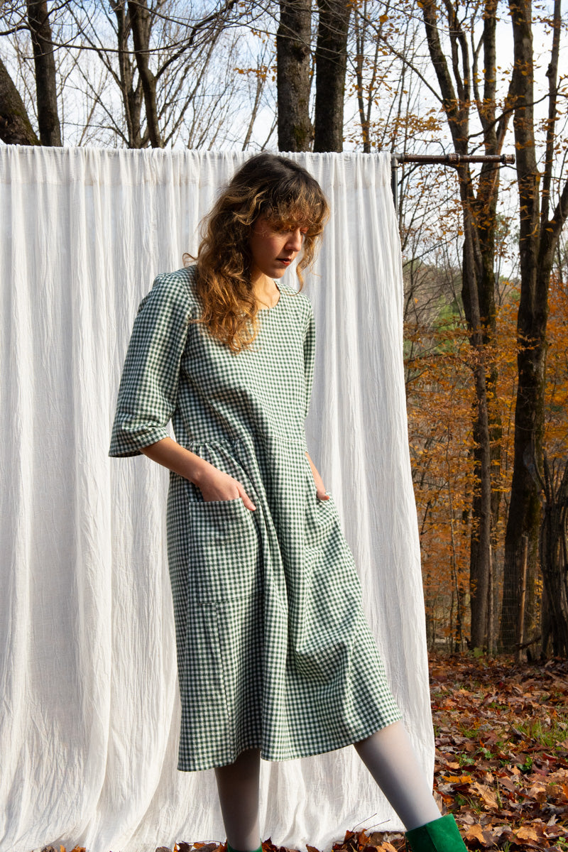 Robe Persea - Vichy Forêt coton bio