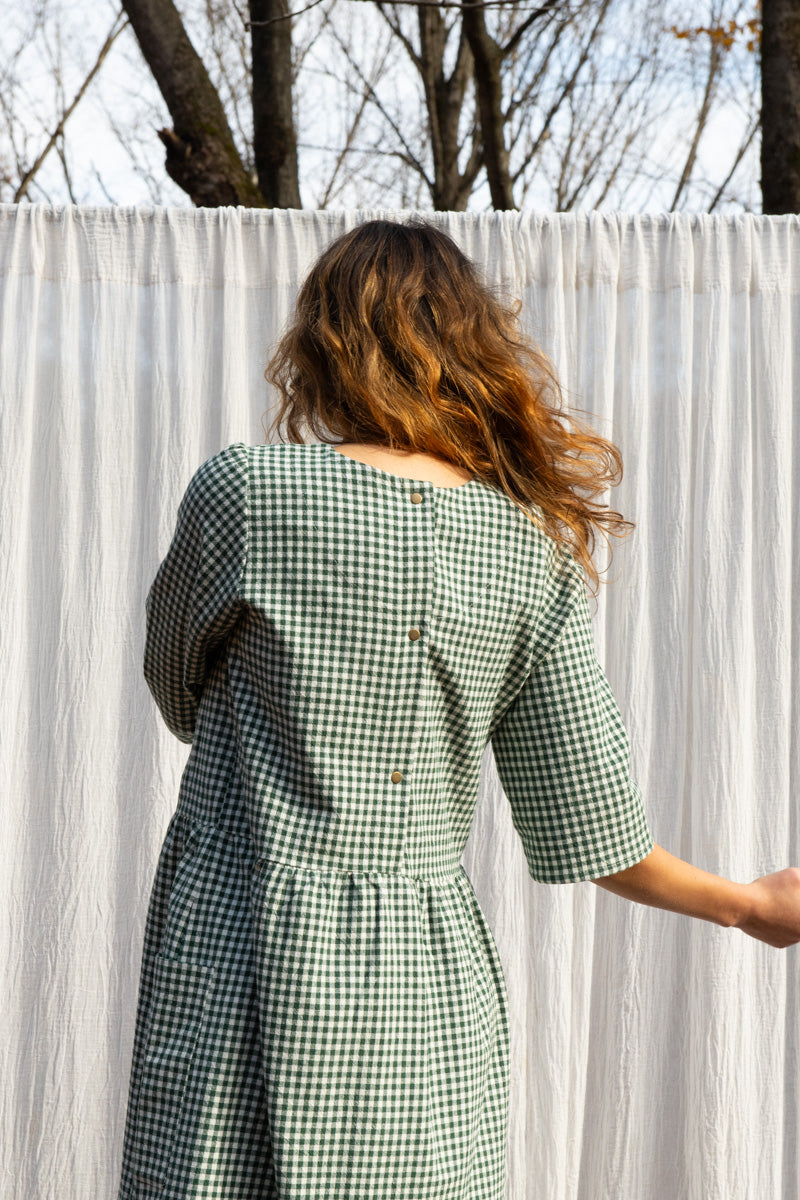 Robe Persea - Vichy Forêt coton bio