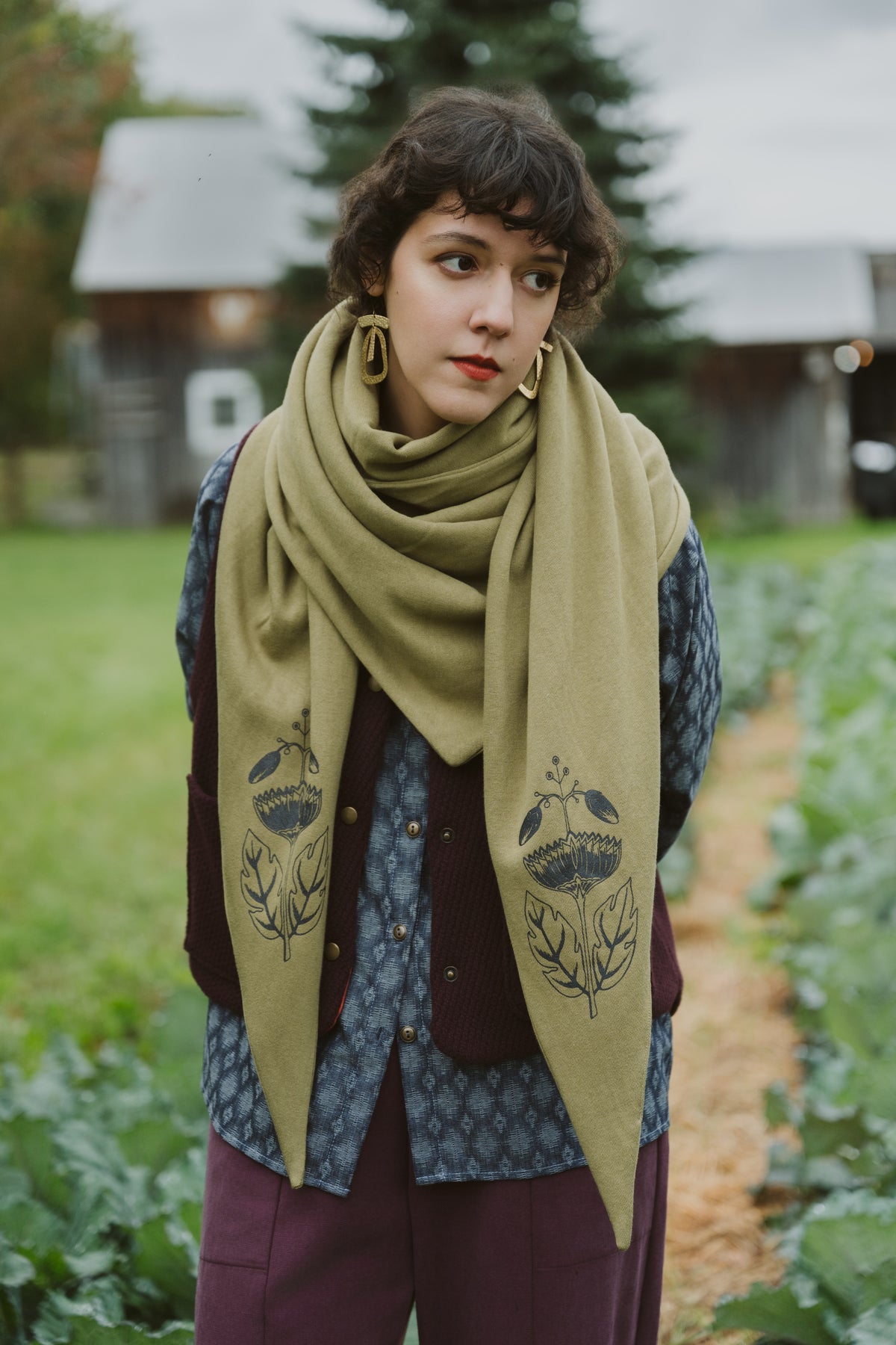 Foulard Ikebana -Goémon