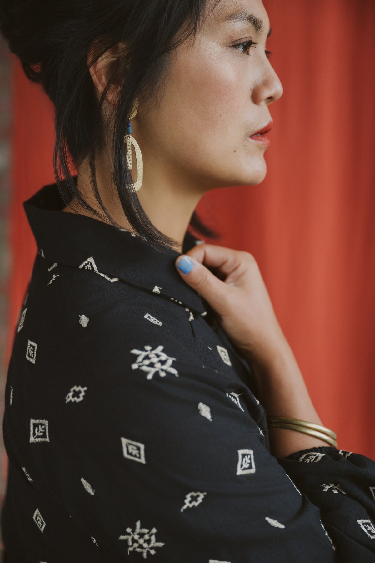 Blouse Épicéas- Broderie