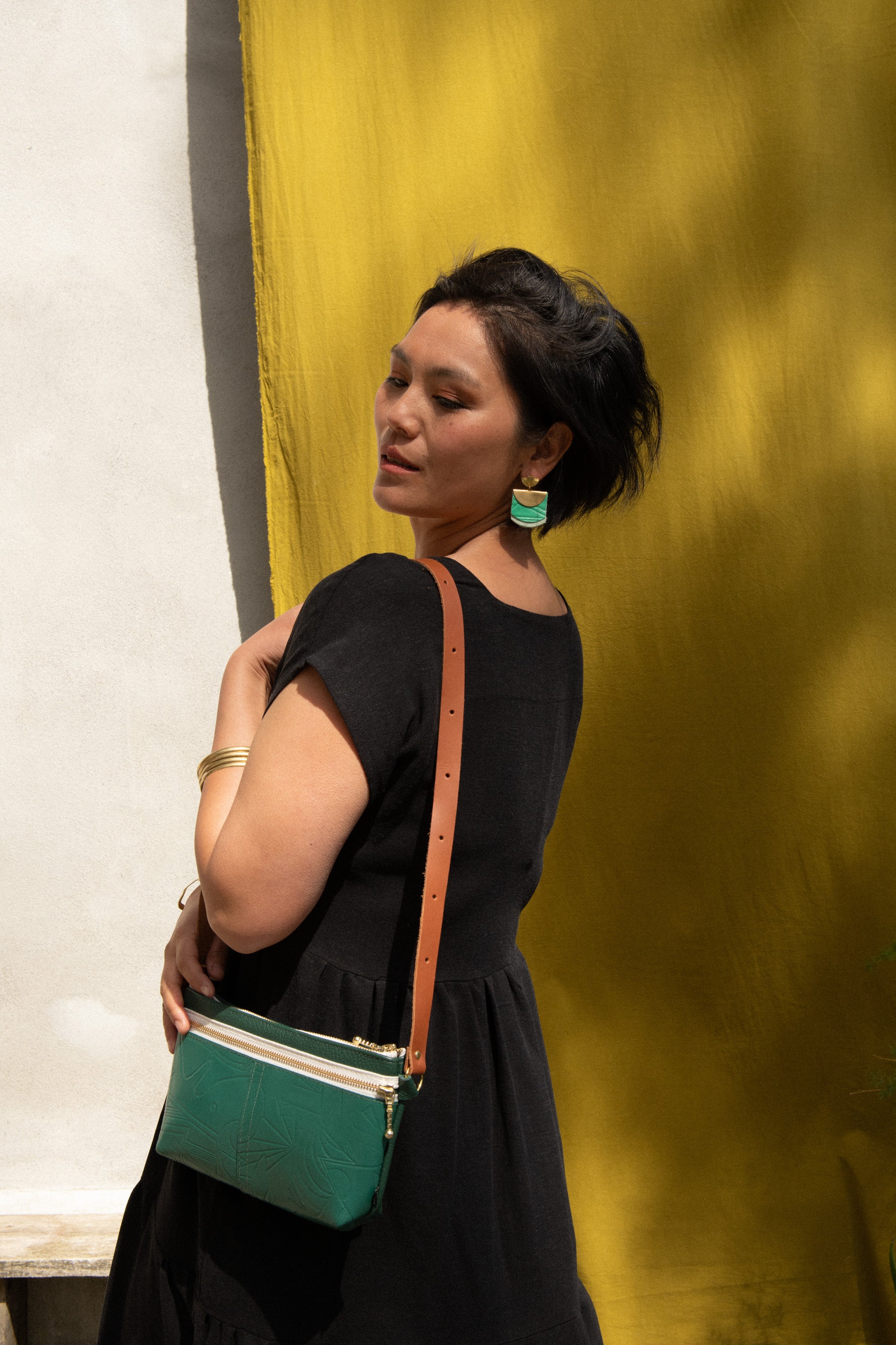 Pochette de taille Glendale - Motif Vert -