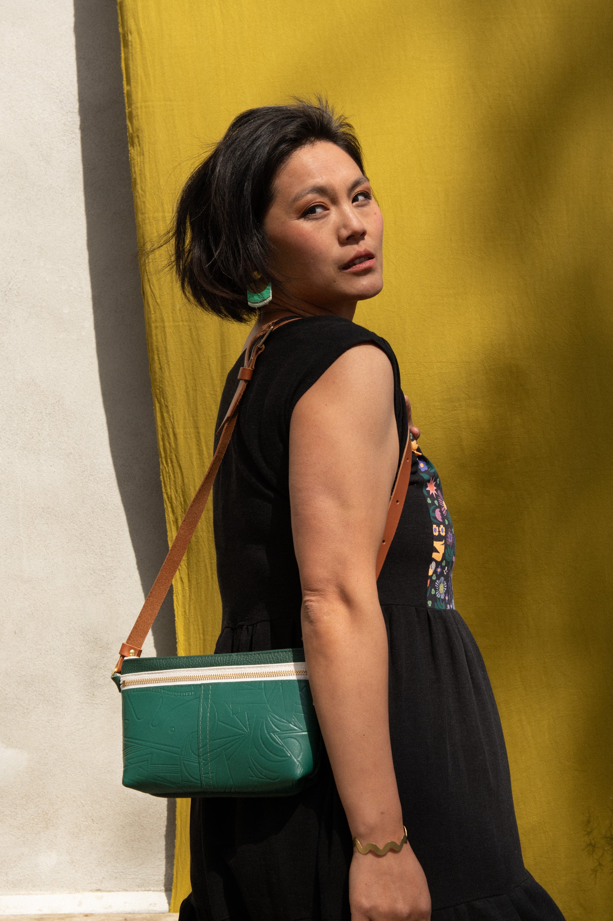 Pochette de taille Glendale - Motif Vert -