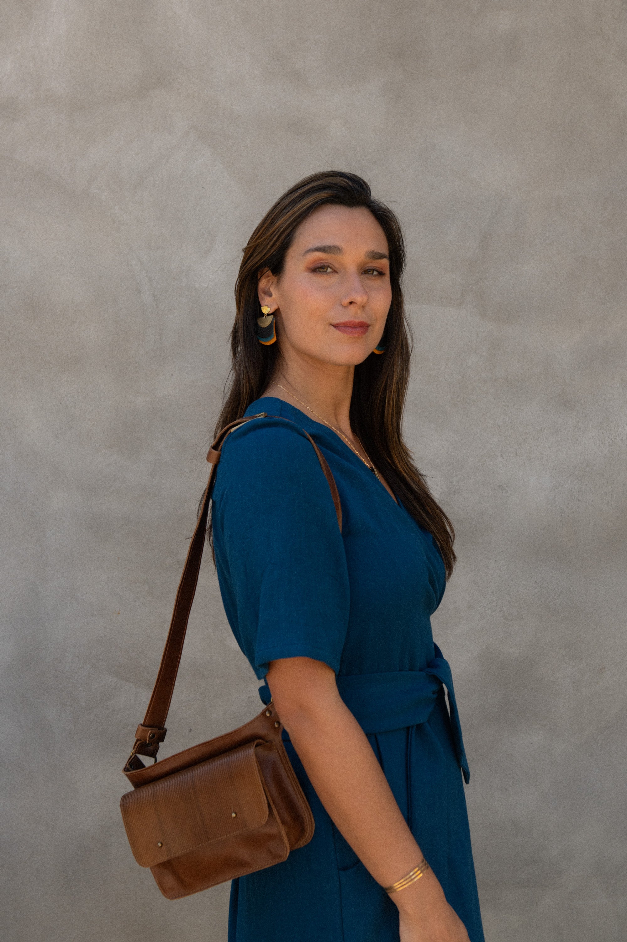 Ceinture pochette Hatley Oak en cuir recyclé -
