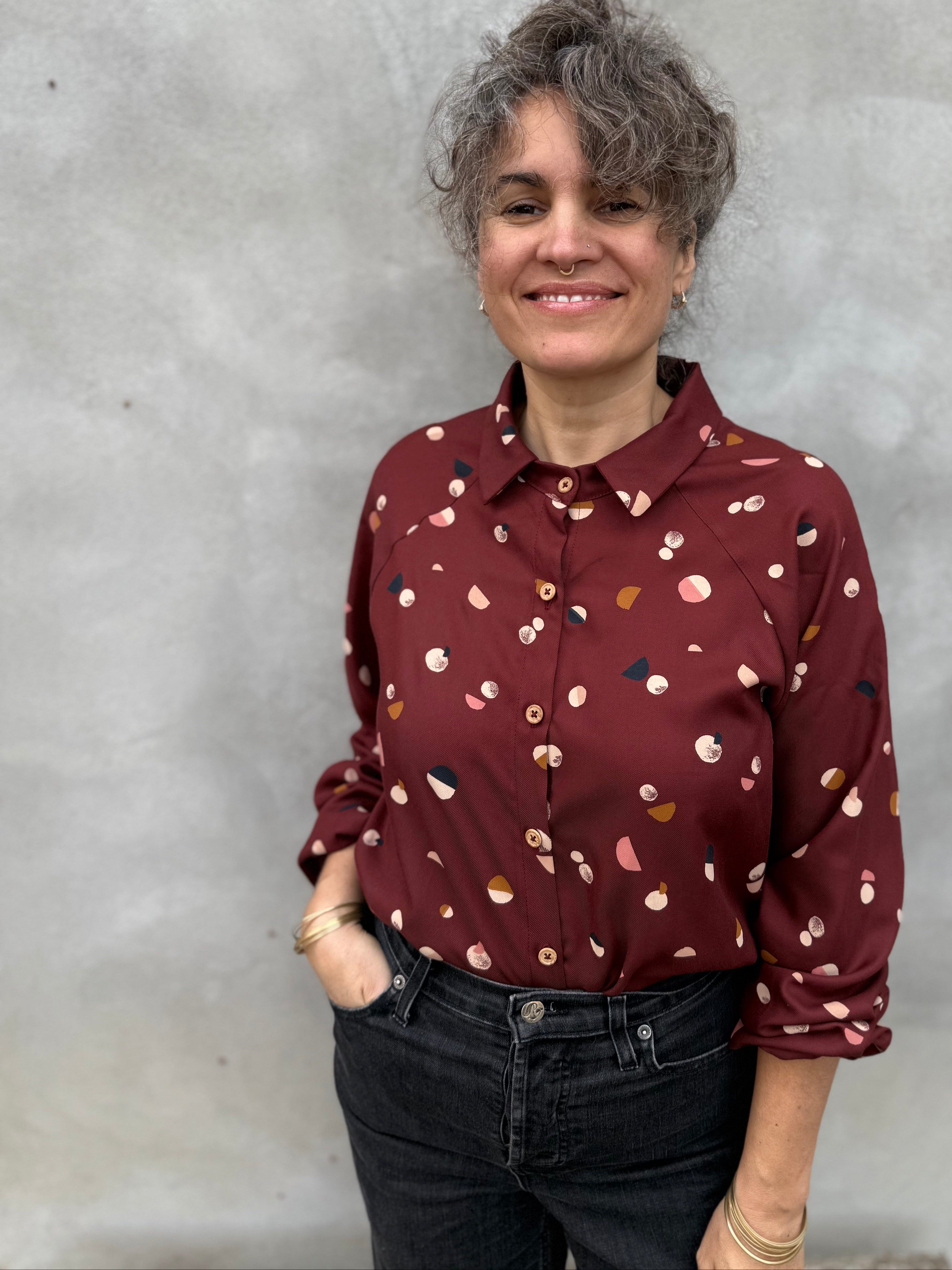 Blouse Acer -Lune bordeaux