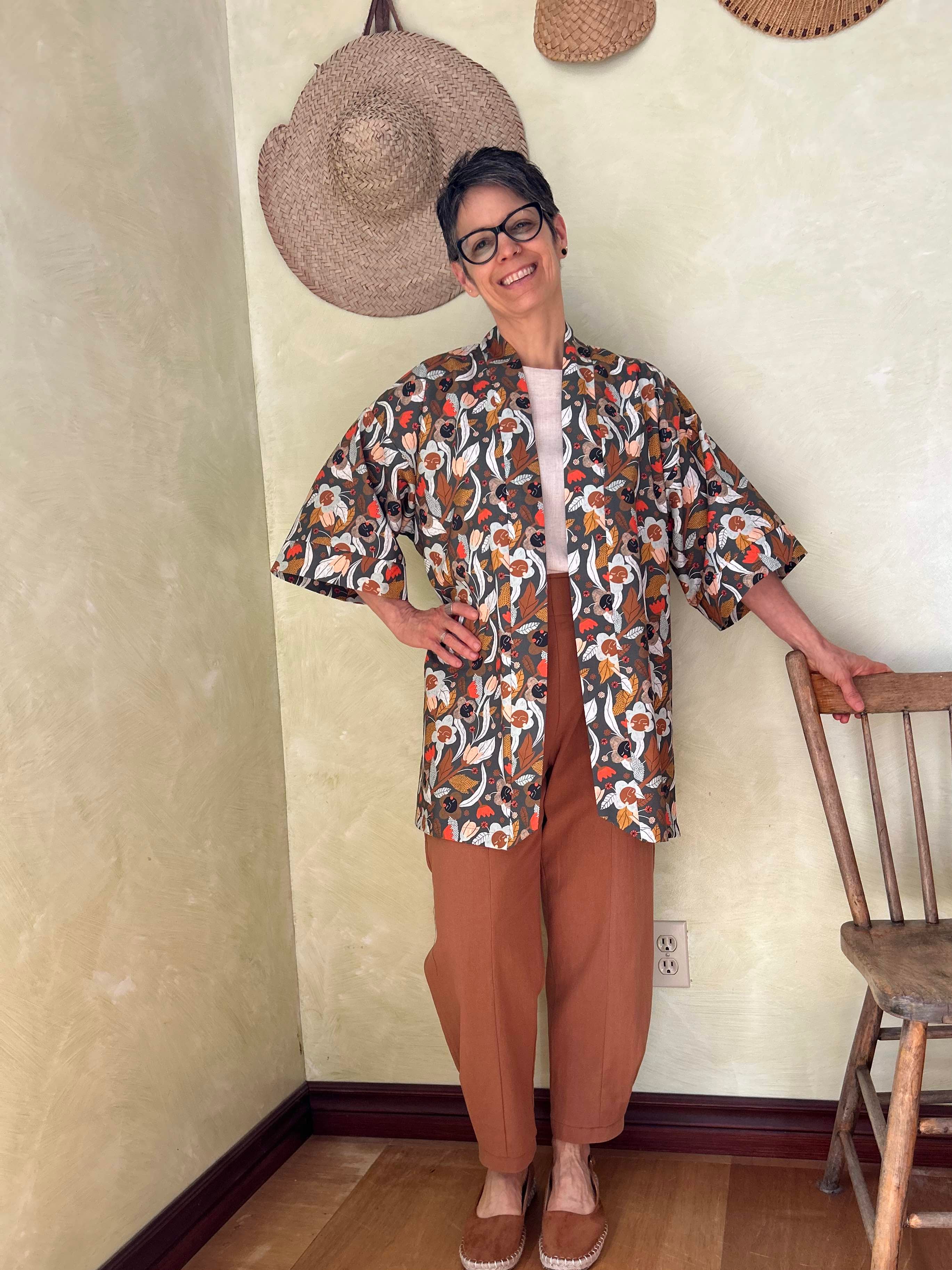 Veste Mirano Fleurs Olives