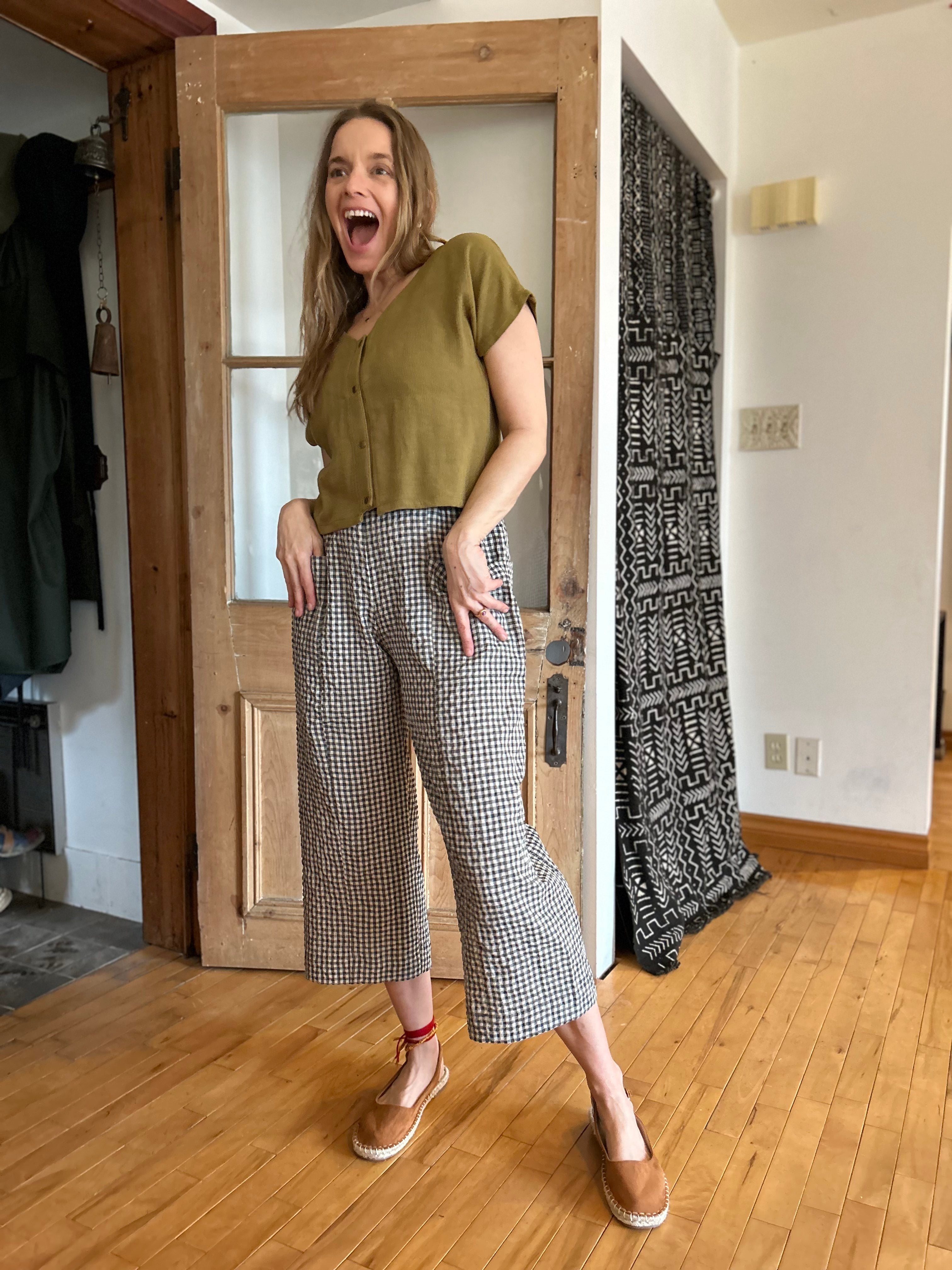 Pantalon Pétunia Vichy Teal